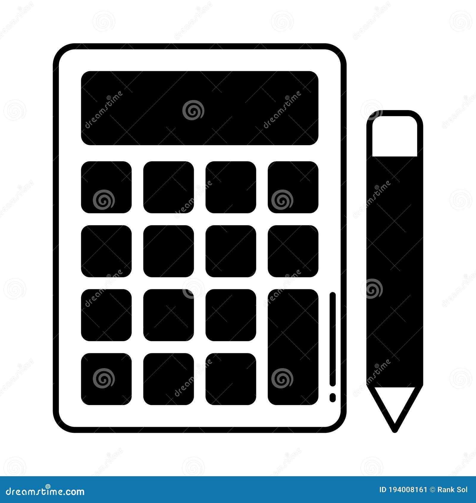 budget half glyph style  icon which can easily modify or edit