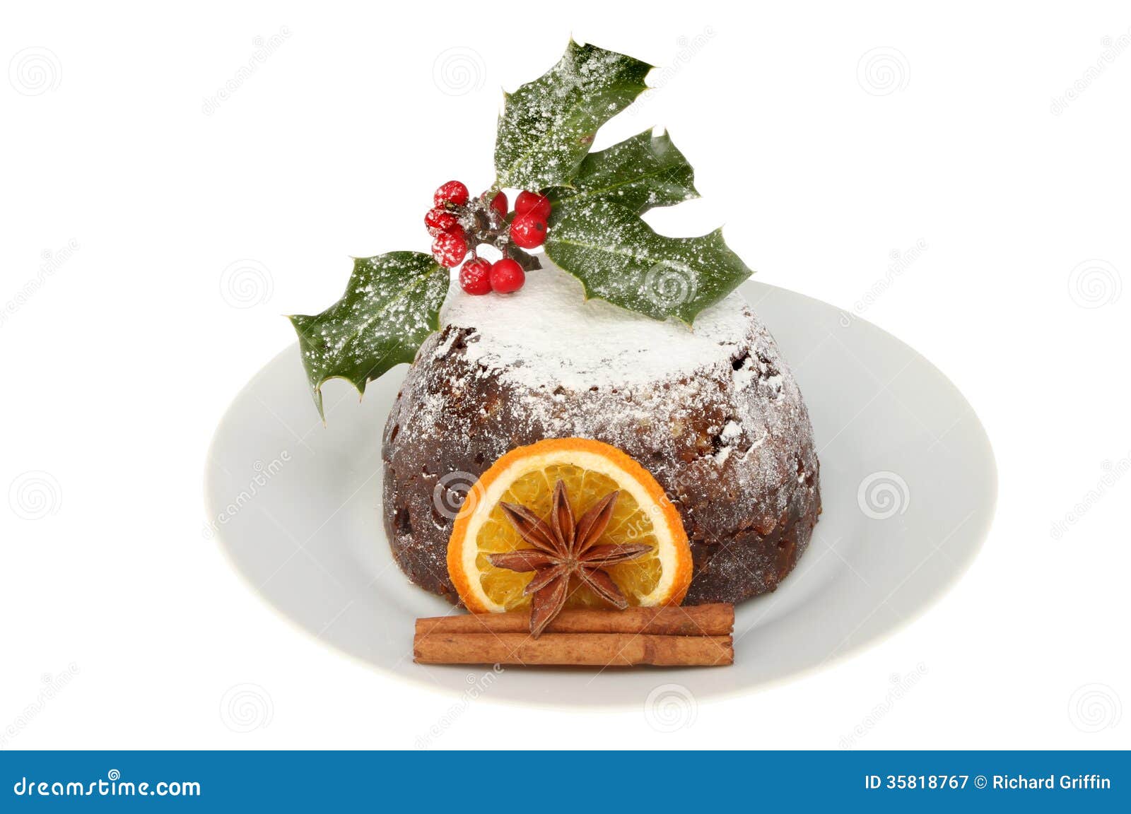 Casa Delle Bambole Budino Di Natale Su Piatto Cucina - Foto 9