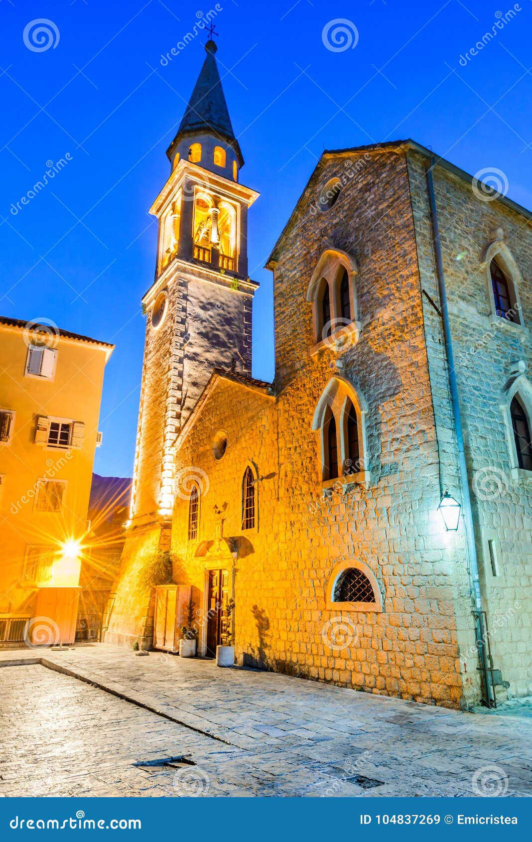 budva, montenegro - sveti ivan church