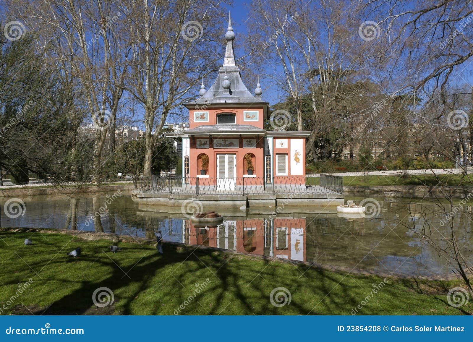 buen retiro park madrid, spain.