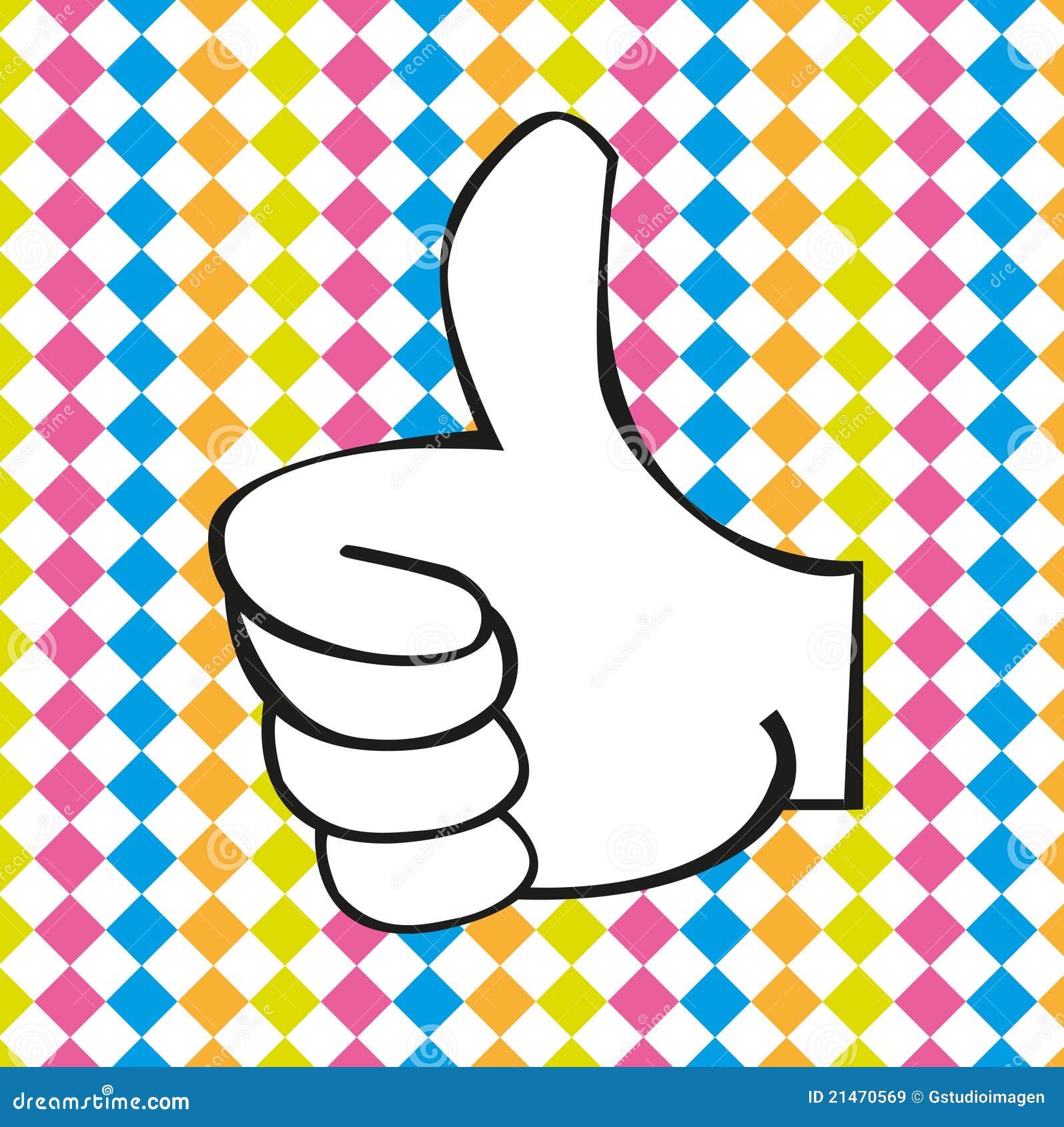 Buena mano ilustración del vector. Ilustración de triunfo 21470569