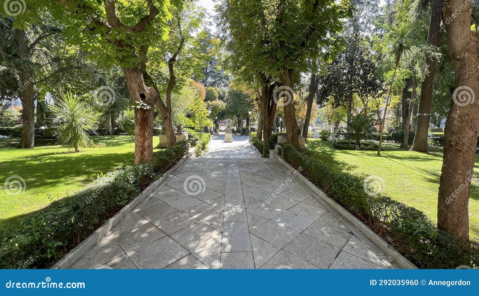 the buenavista palace gardens in madrid, spain