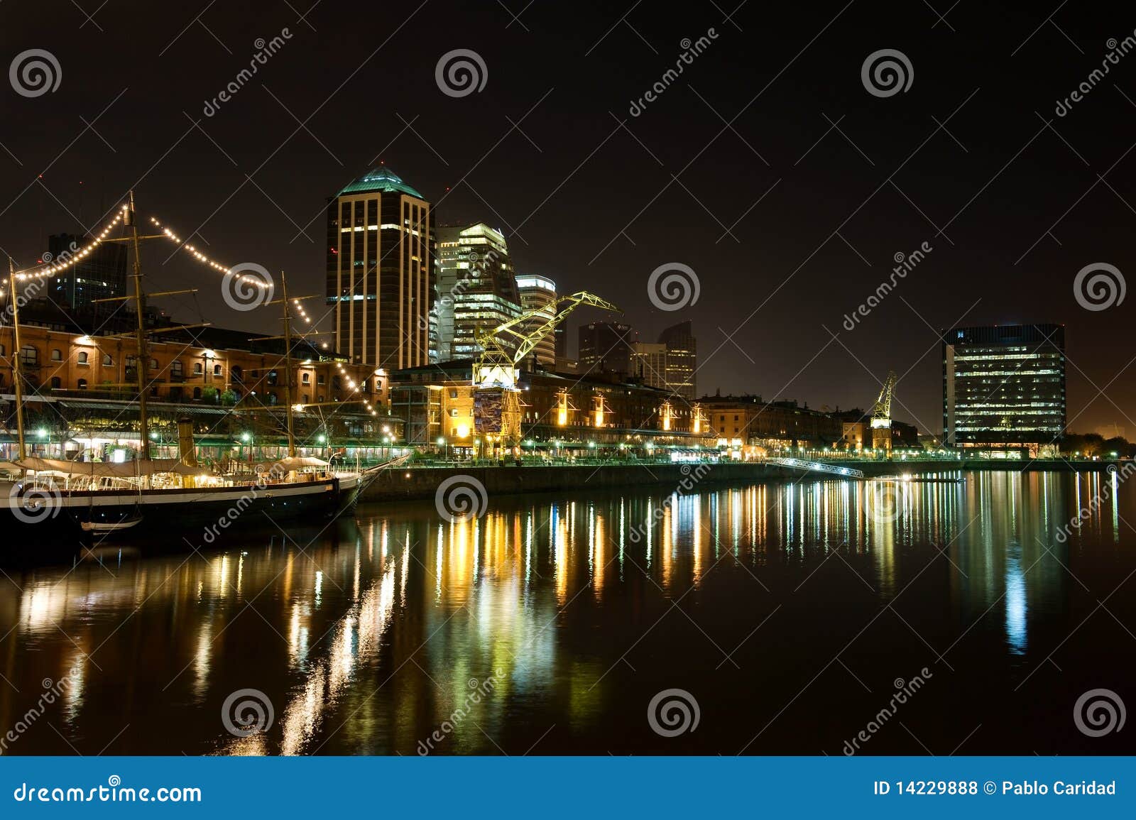 buenos aires skyline, perto madero.