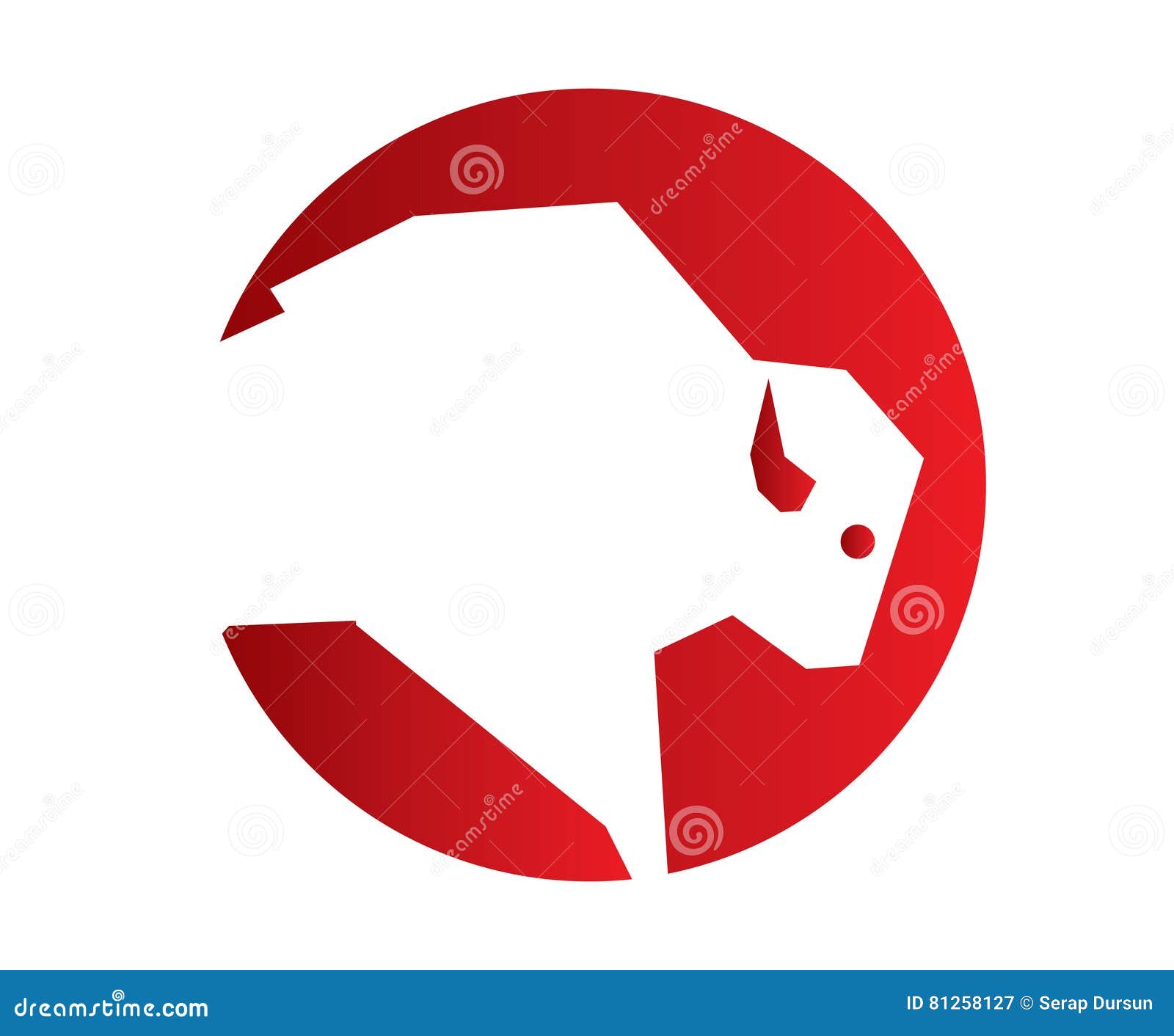 Buffalo Logo Design stock vector. Illustration of geometric 81258127