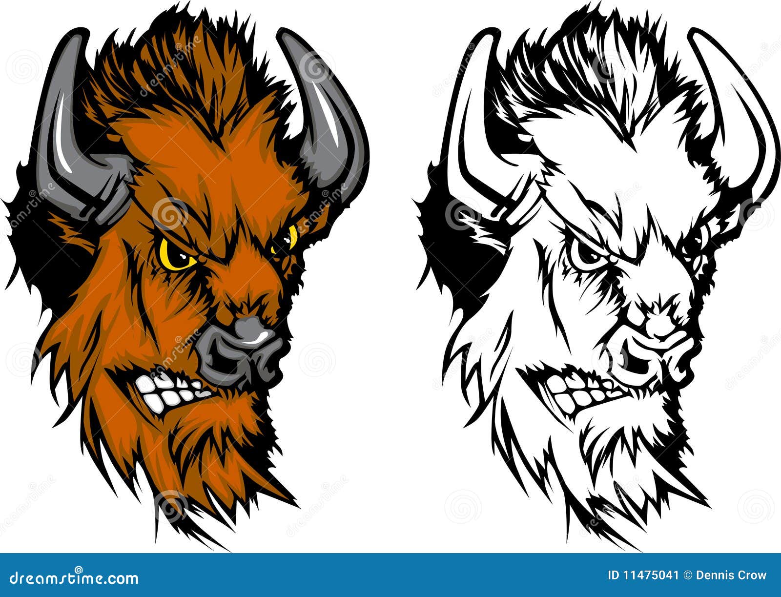 Buffalo Mascot Logo Stock Image - Image: 11475041