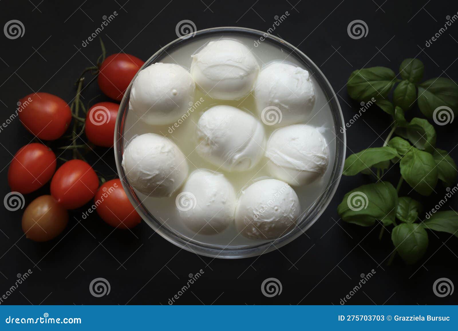 Buffalo Mozzarella Fresh Italian Cheese. Stock Image Image of