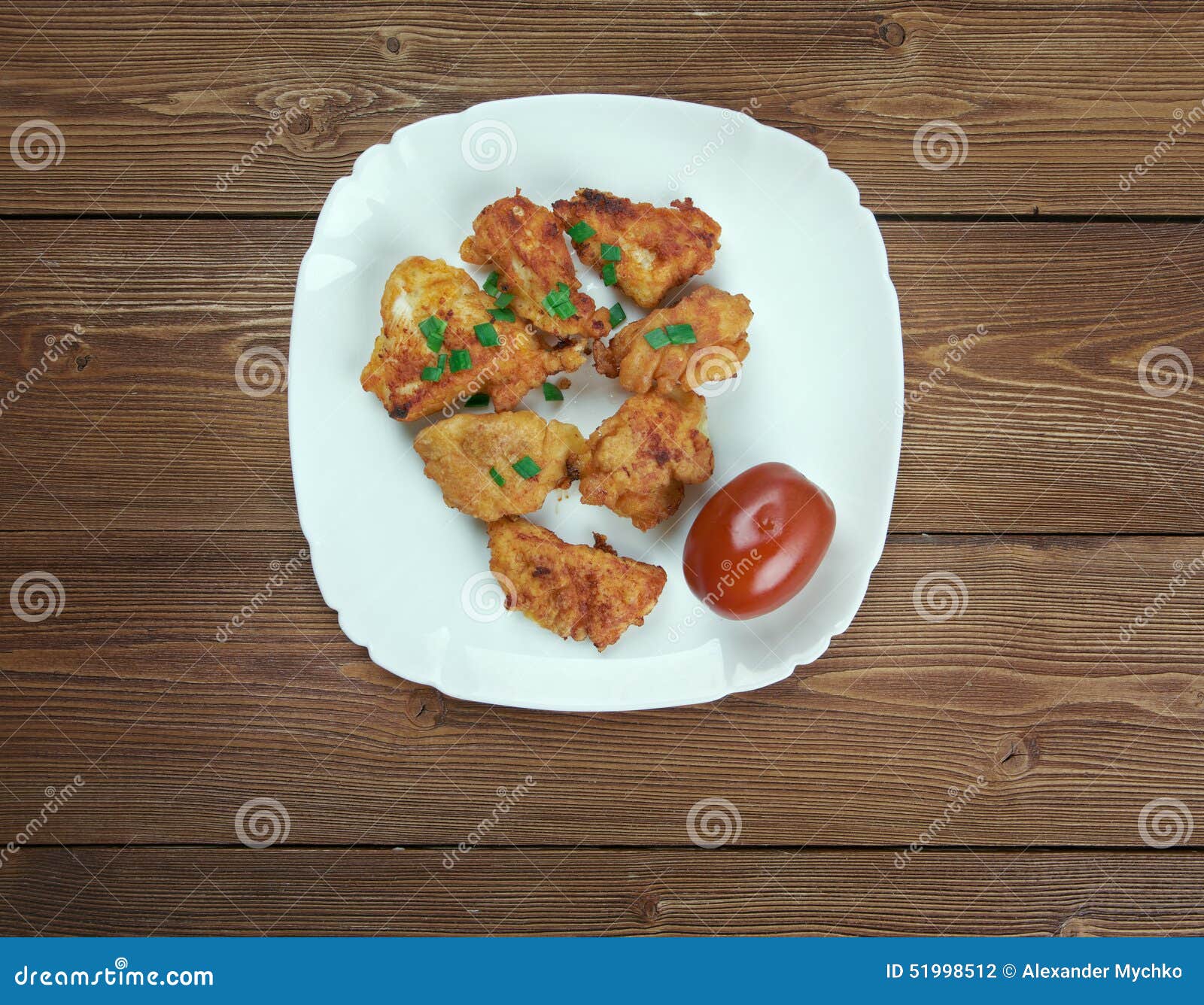 Buffalo Popcorn Chicken stock photo. Image of lunch, close 51998512