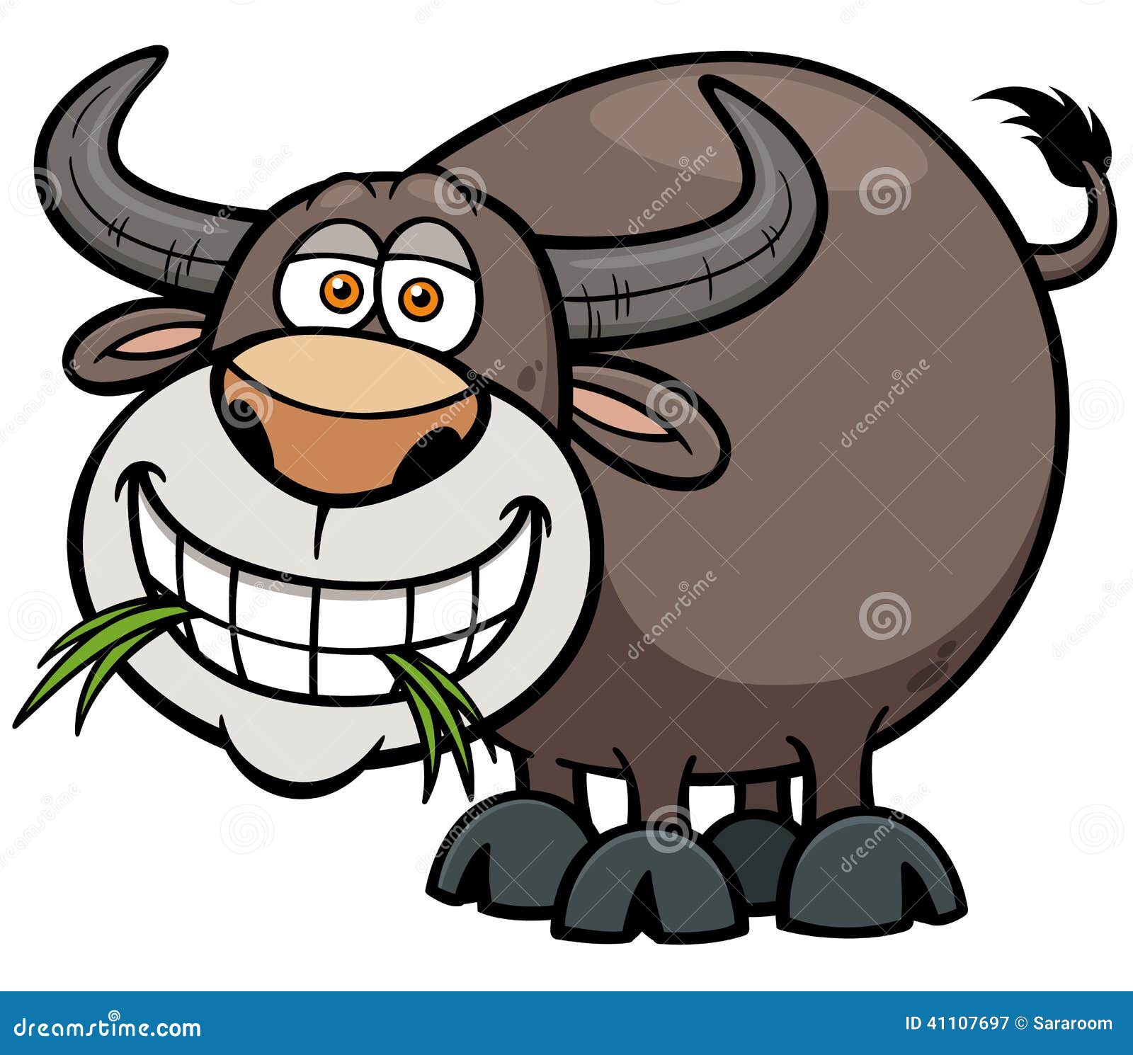 Download Buffalo stock vector. Illustration of asian, mode, beast - 41107697