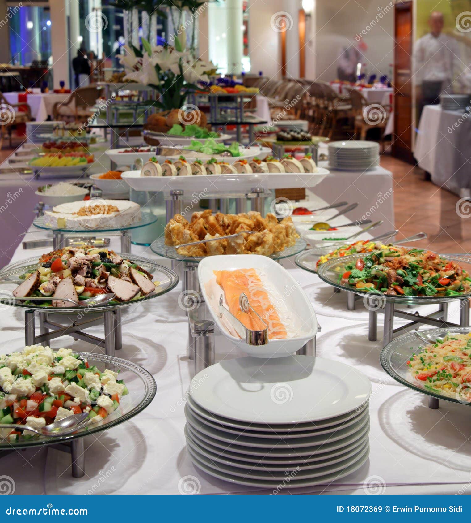 Buffet dinner stock image. Image of varieties, kitchen 18072369
