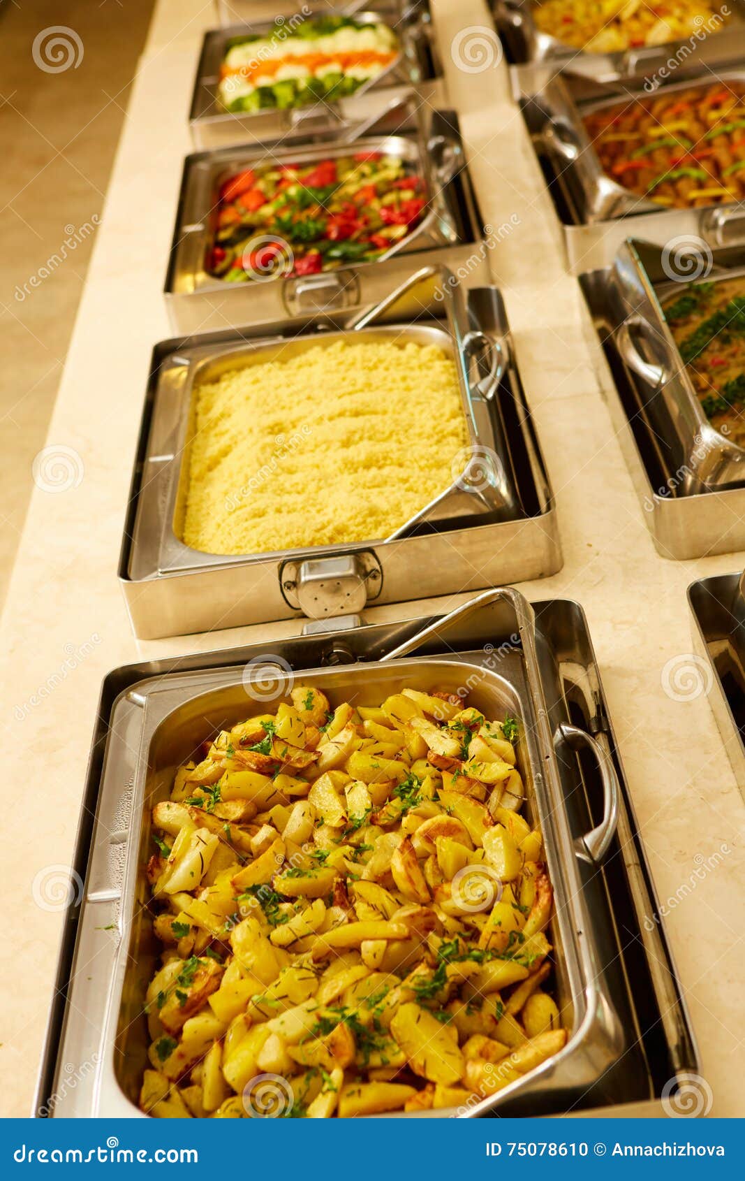 Buffet in hotel stock photo. Image of cutlery, gourmet 75078610