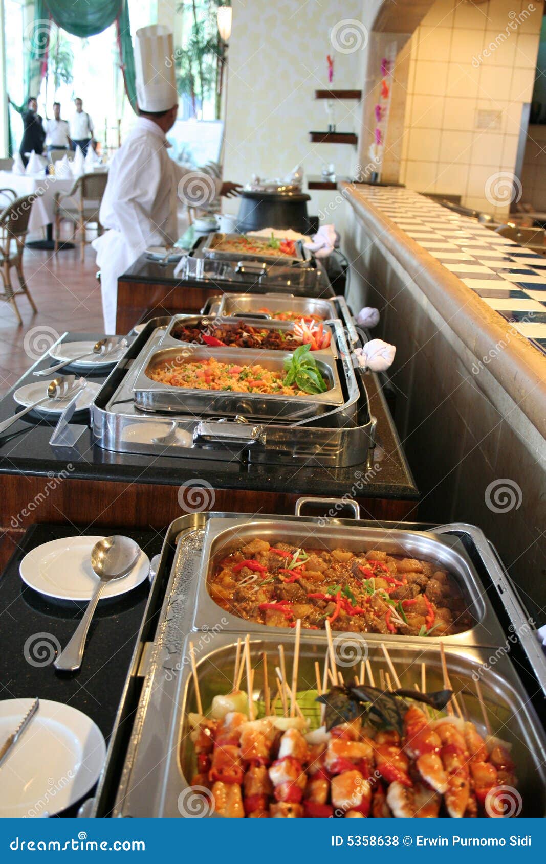 Buffet at restaurant stock photo. Image of 5358638