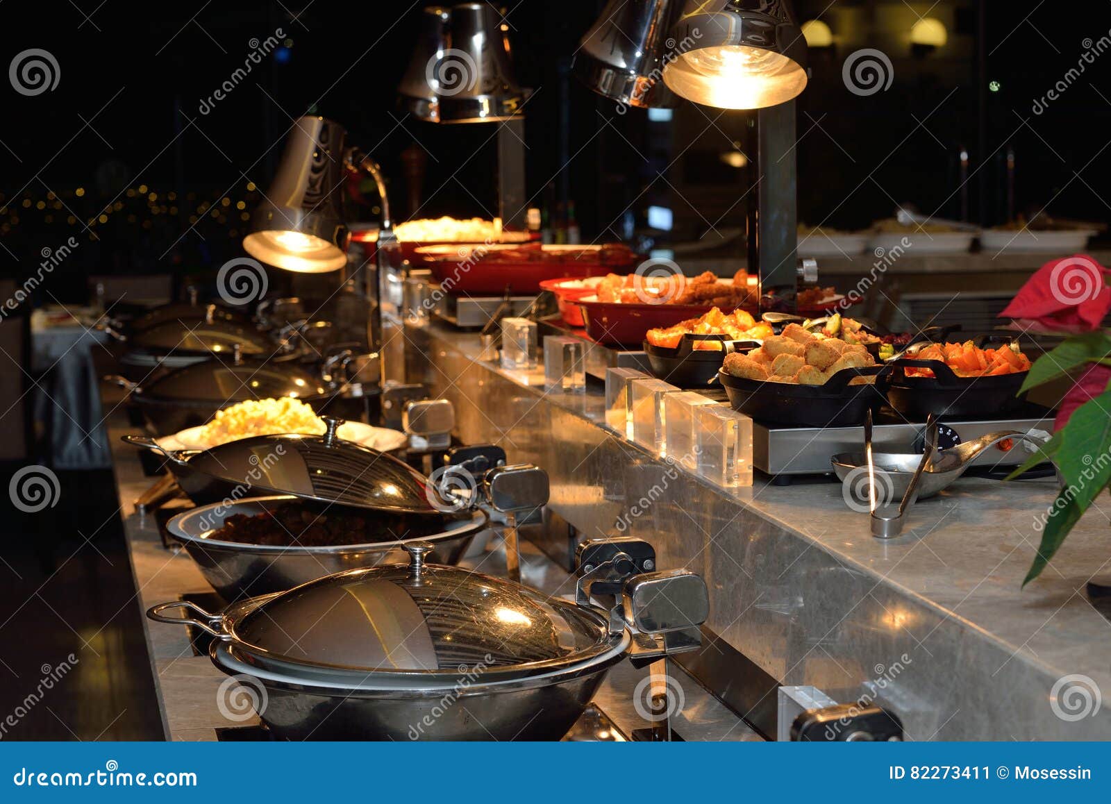 Buffet Style Food In Trays Royalty-Free Stock Photography
