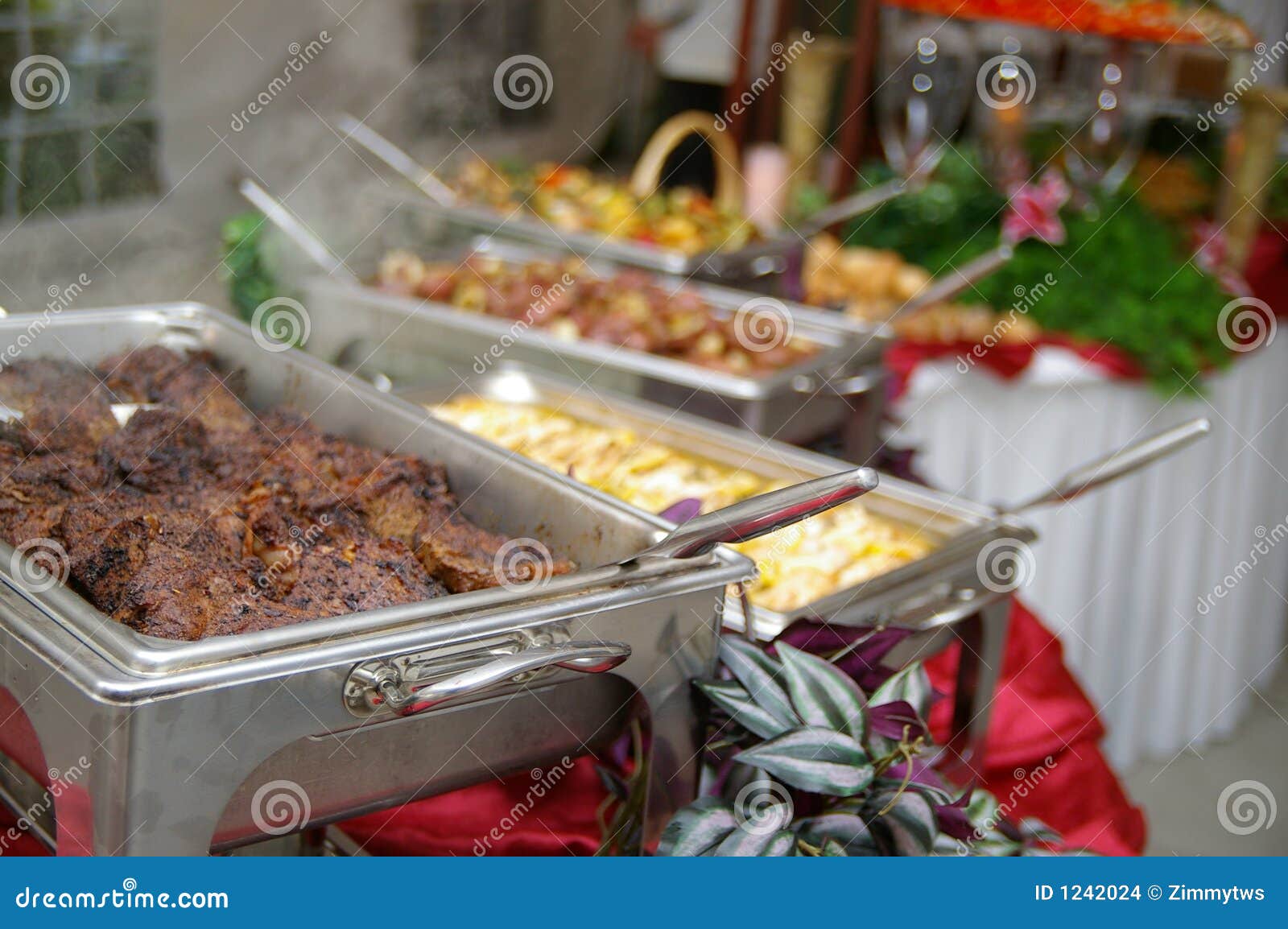 Buffet table food stock photo. Image of restaurant, chunk - 1242024