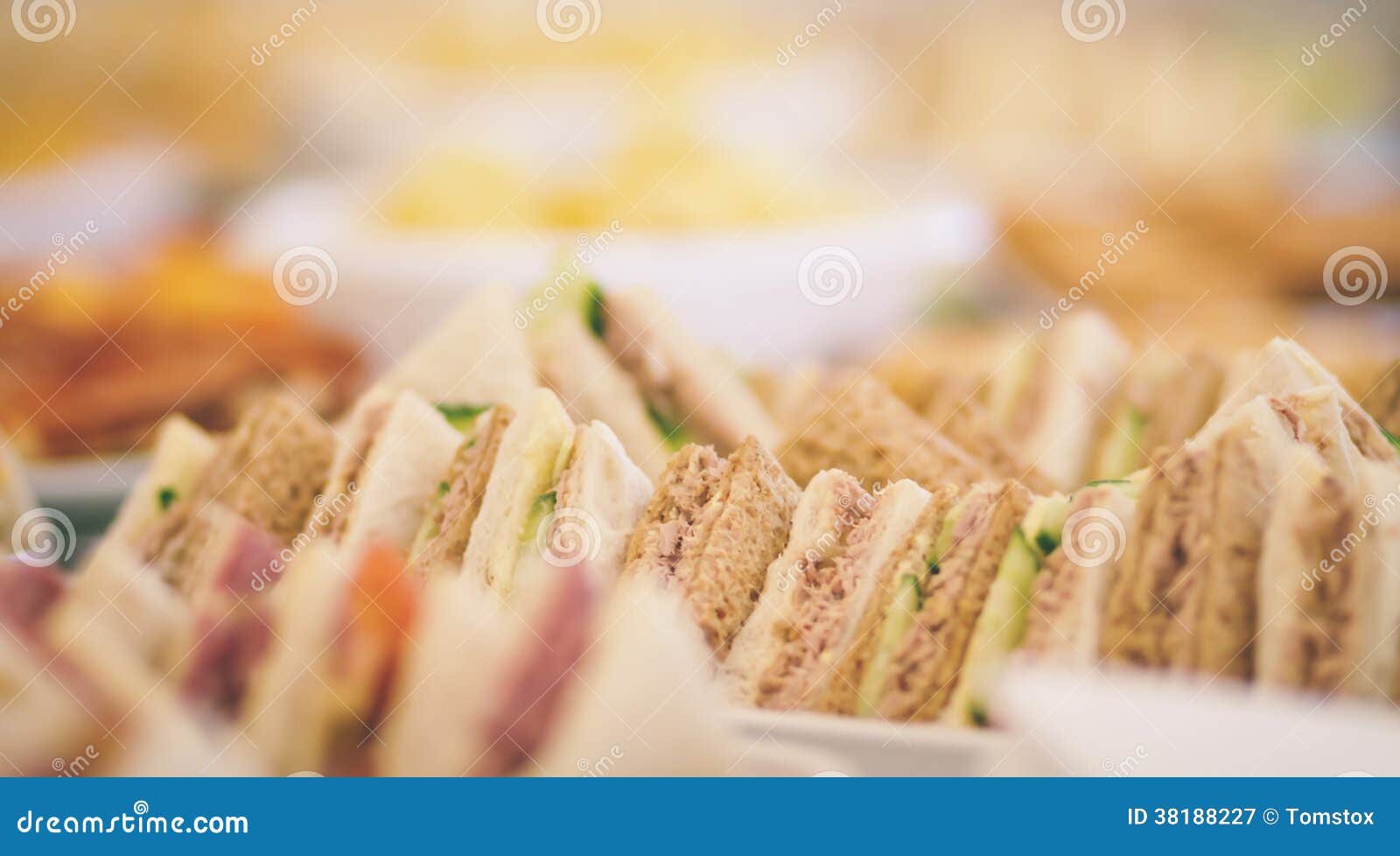 buffet - tuna sandwiches