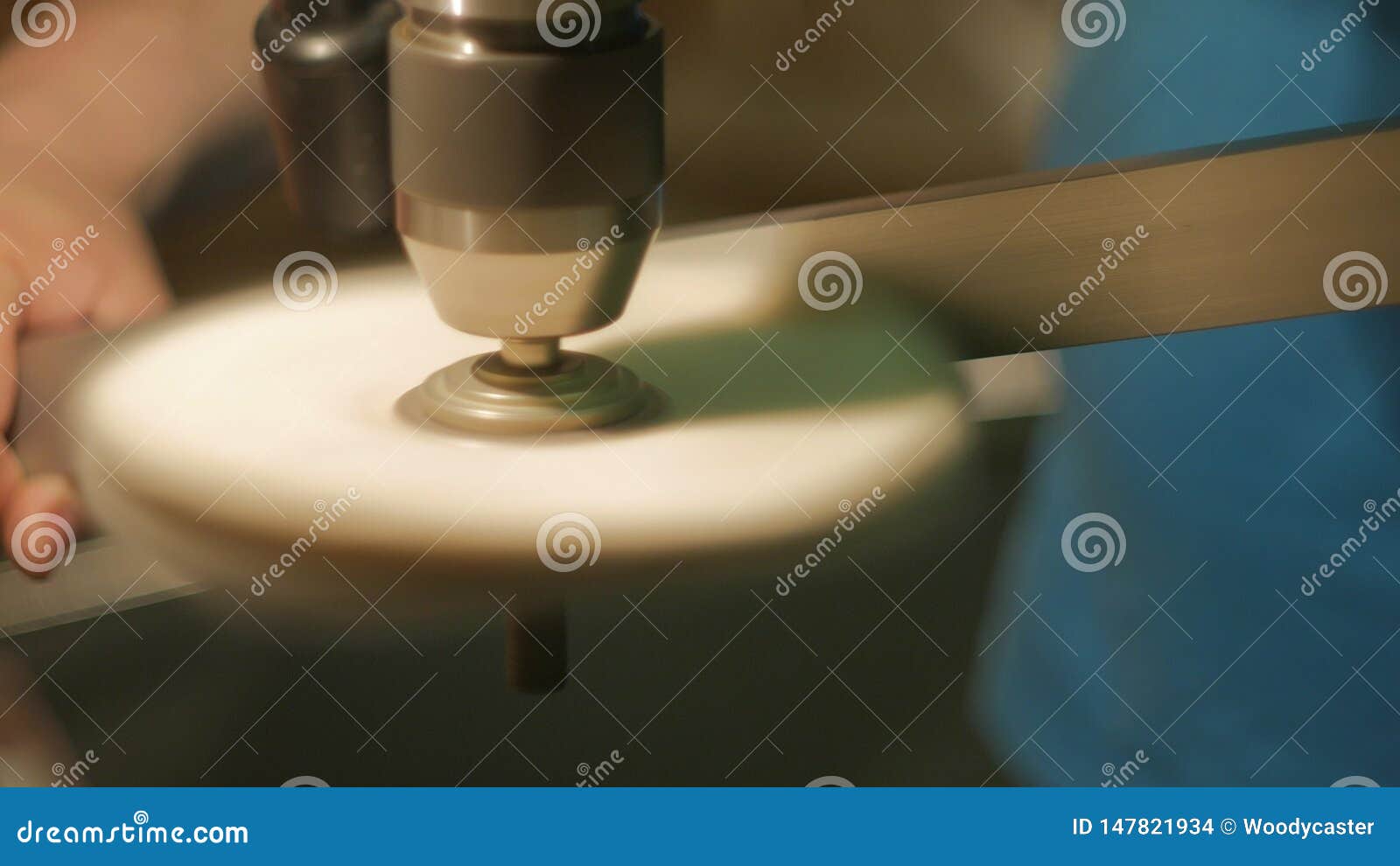 Buffing Process by Cloth Wheel Stock Footage Video of production, rotation 147821934