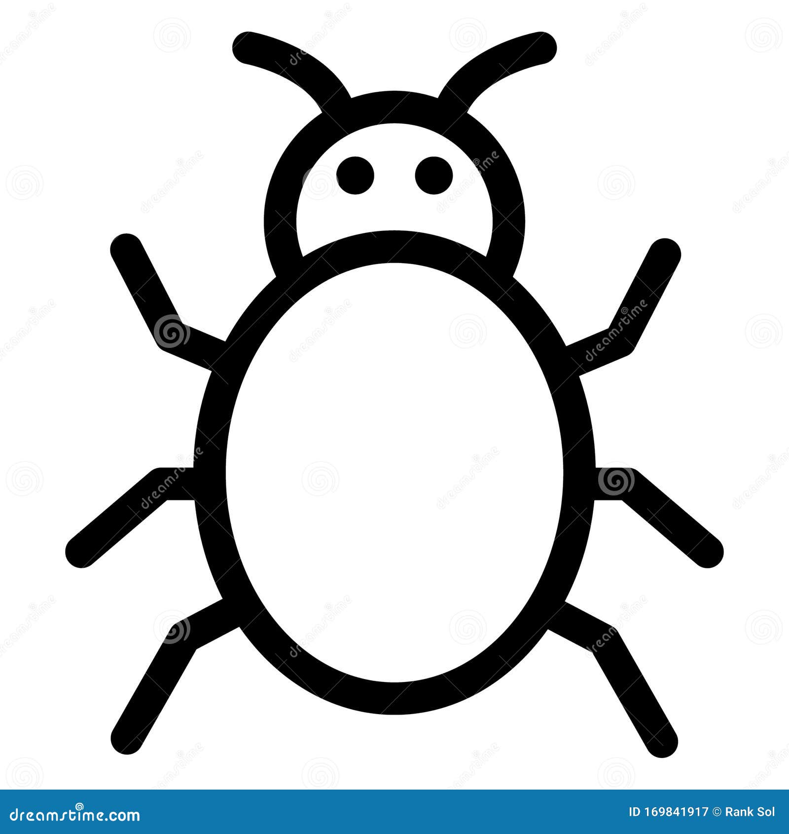 bug, insect   icon which can easily modify or edit