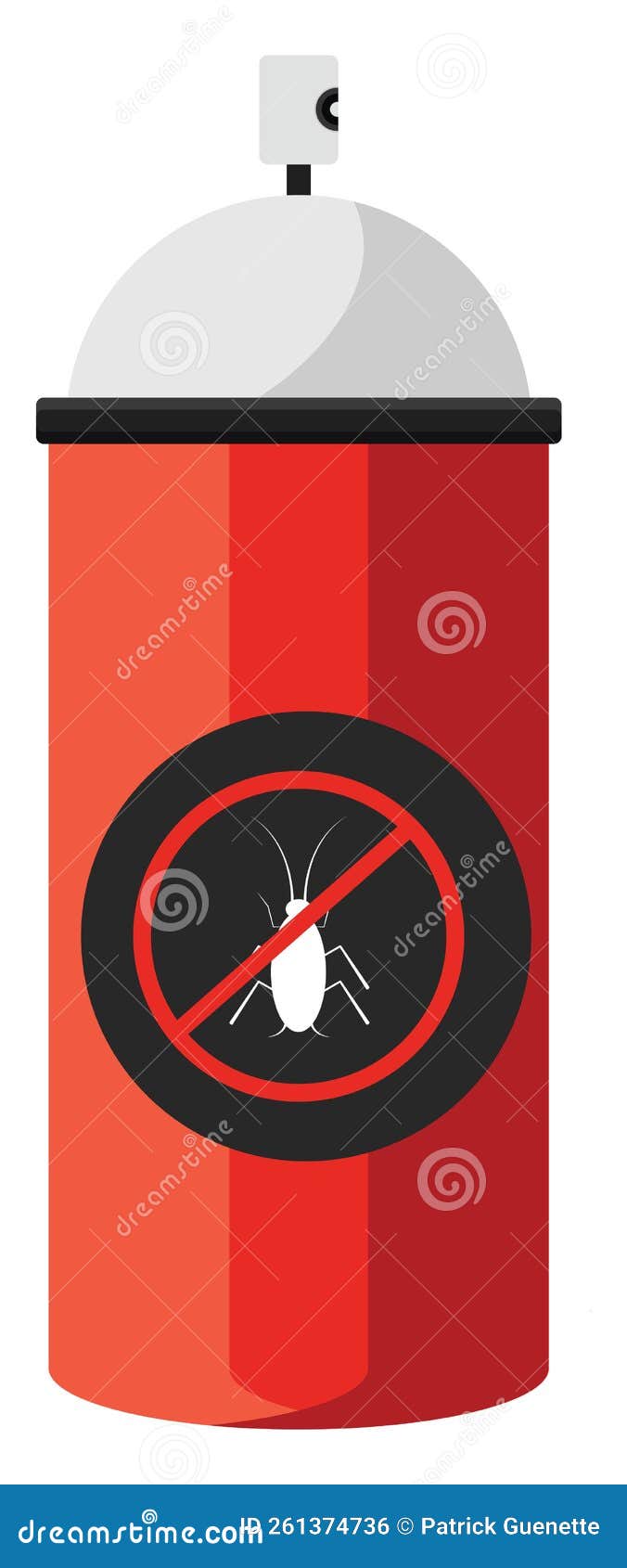 Bug spray, icon stock vector. Illustration of danger 261374736