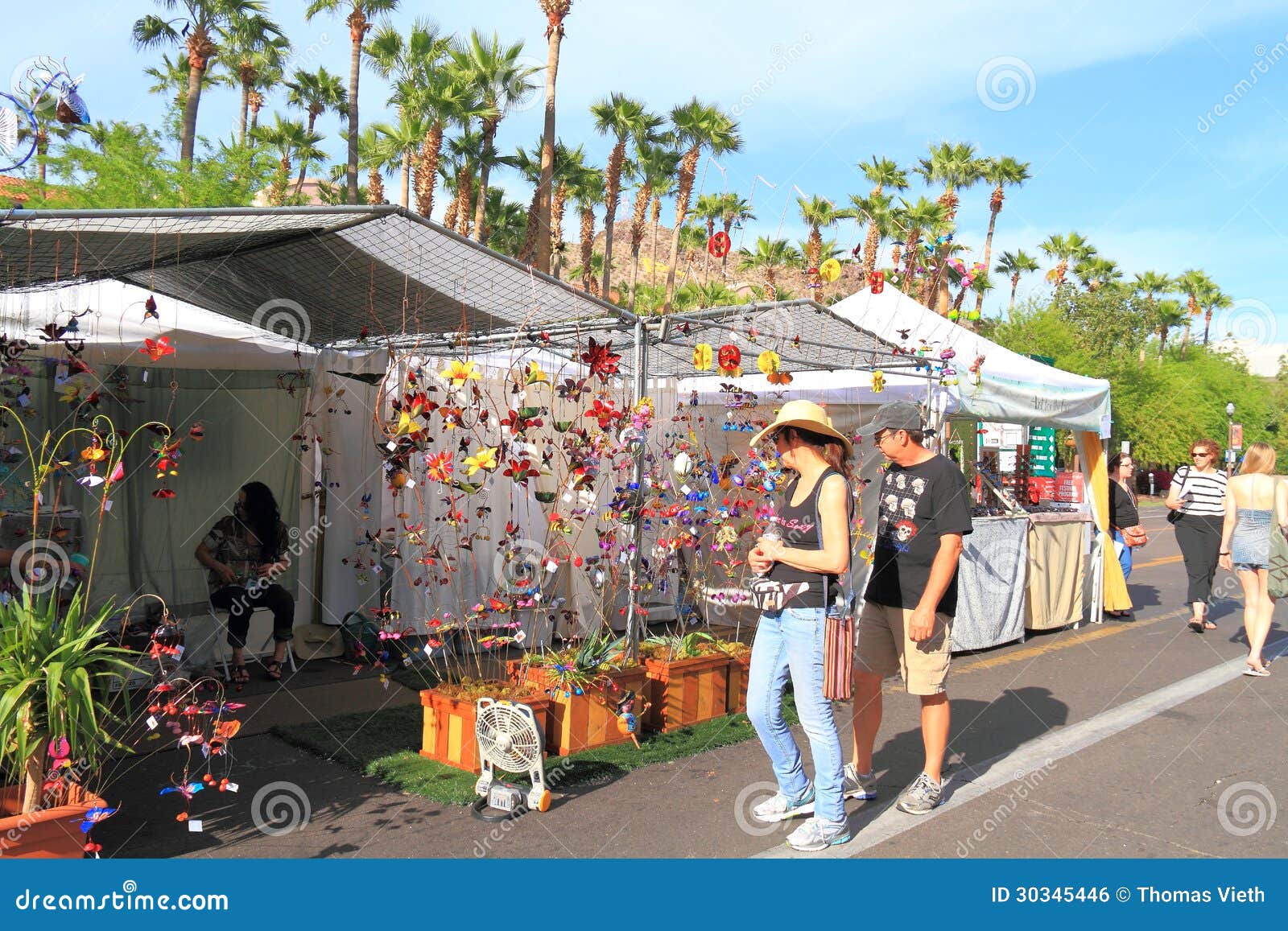 Usa Arizona Tempe Booth At Art Festival Editorial Photo Image Of Flower Creatures