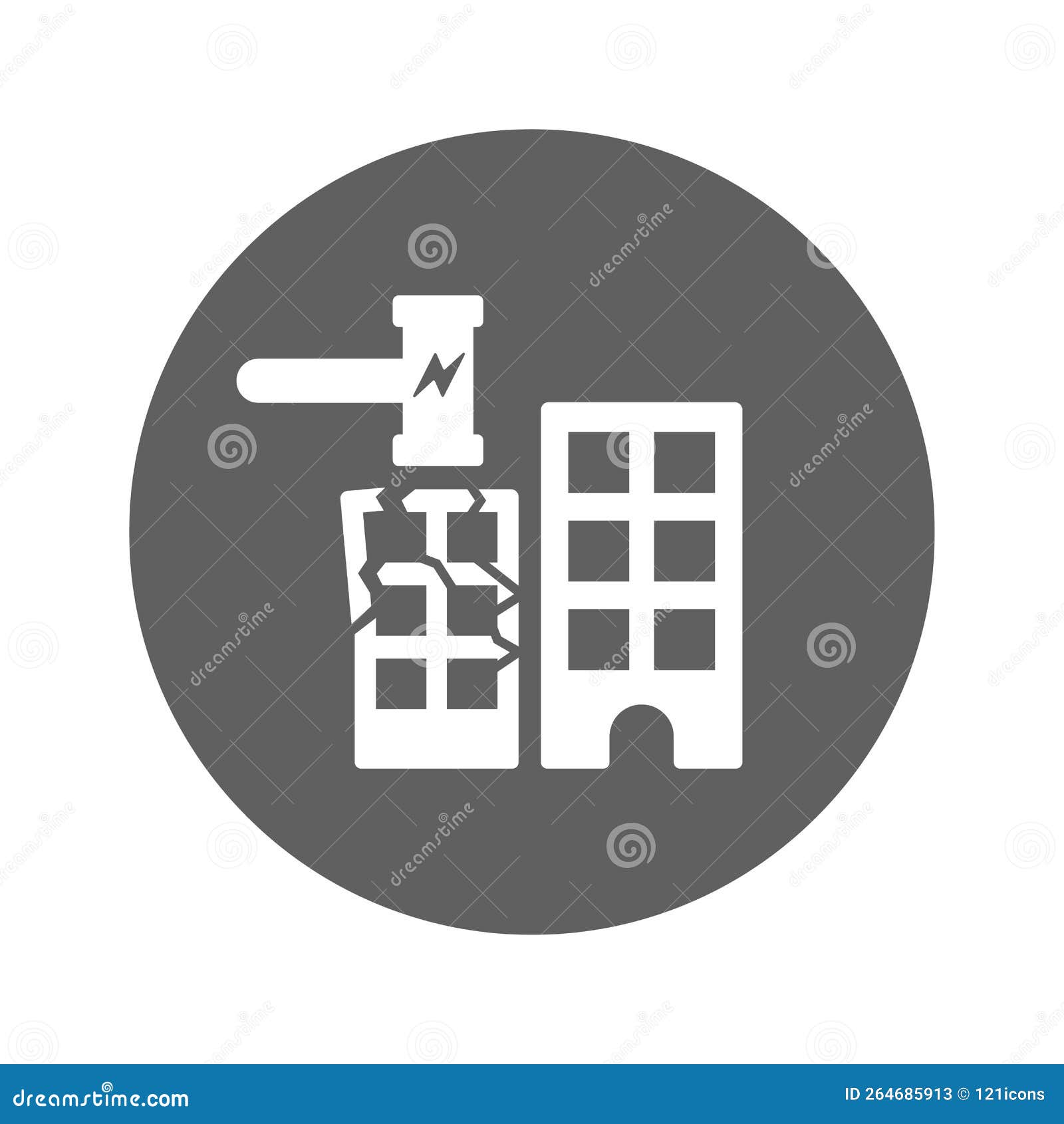 build, construction, harmer icon. gray  graphics