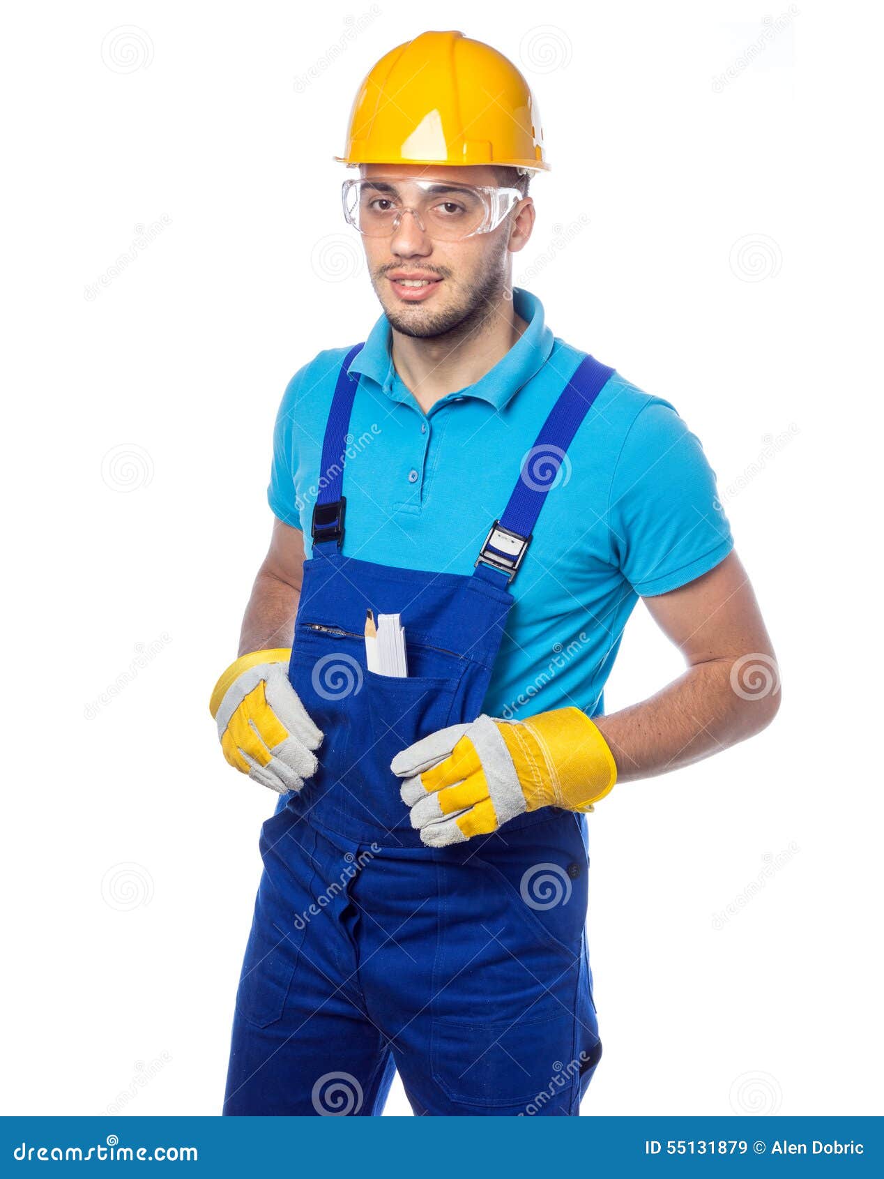 Builder - Construction Worker Stock Image - Image of male, uniform