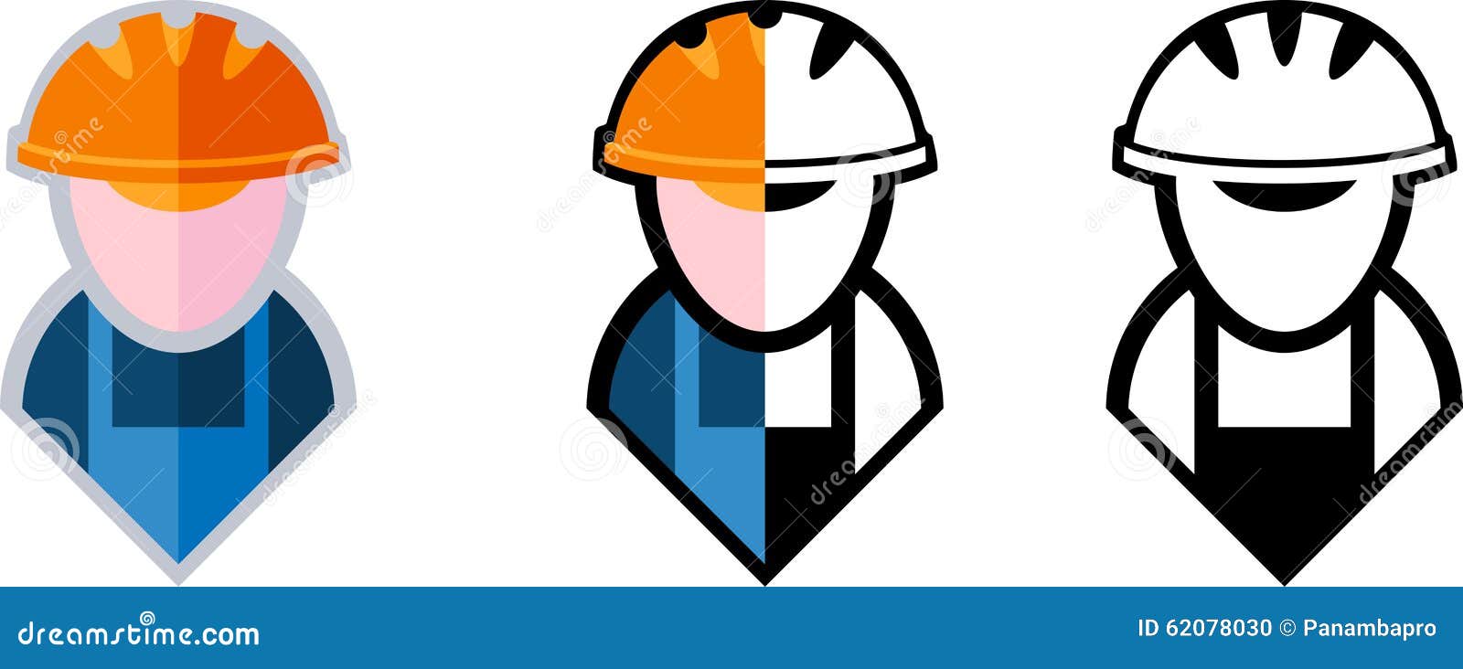 Builder symbol stock vector. Illustration of helmet, people 62078030