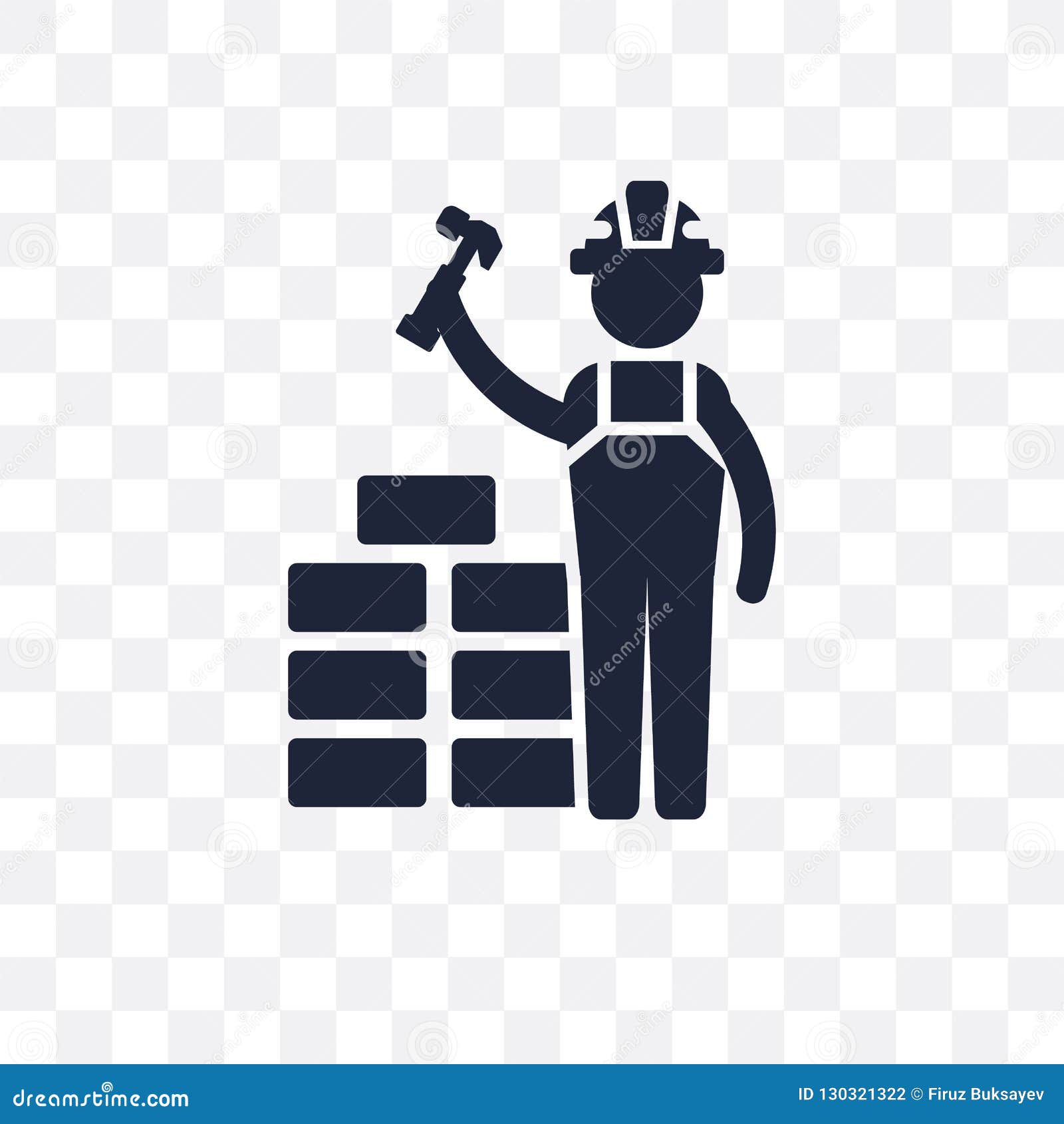 Builder Transparent Icon Builder Symbol Design From Professions Stock