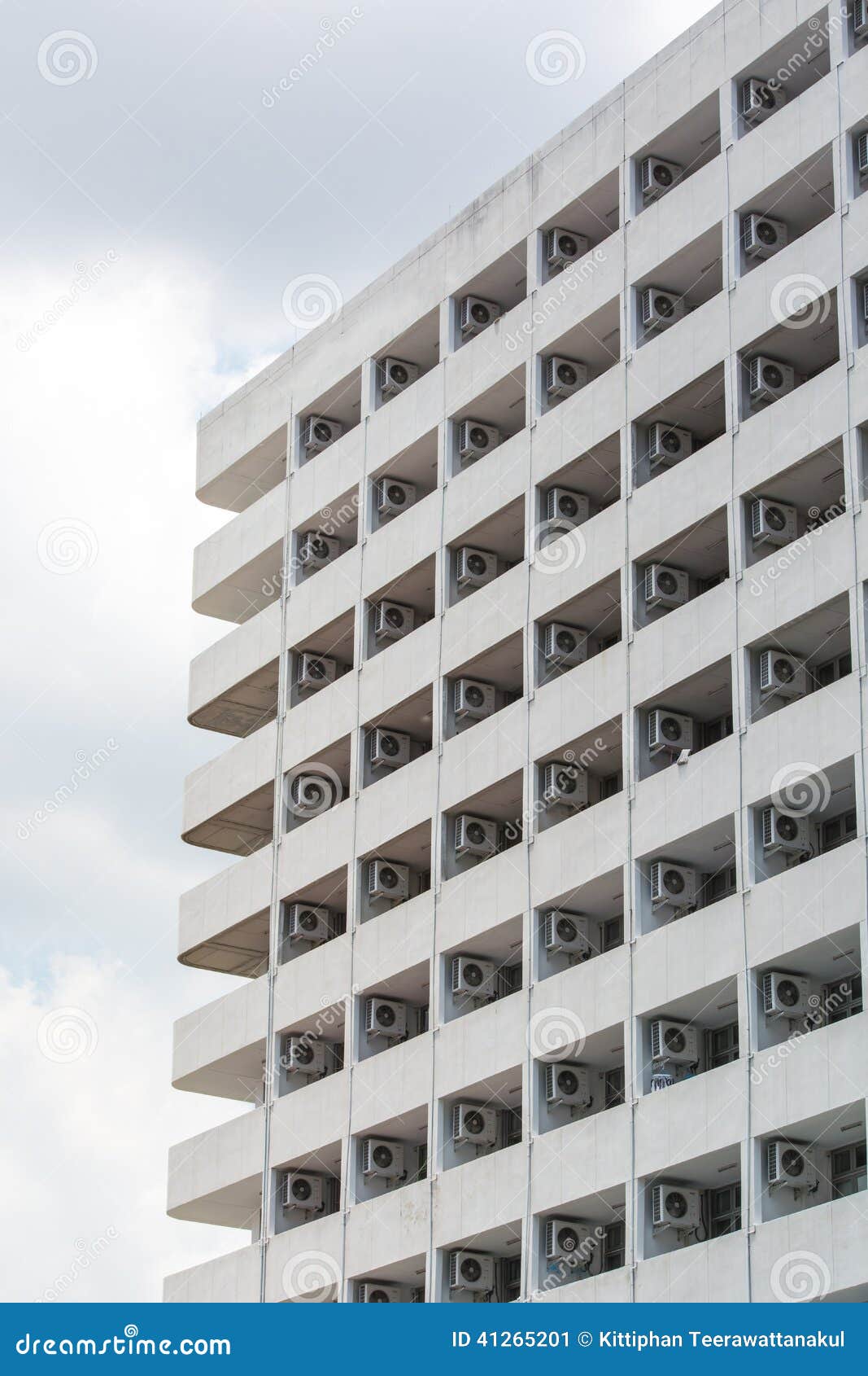 Building with Air Condition in a Row Stock Image Image of central