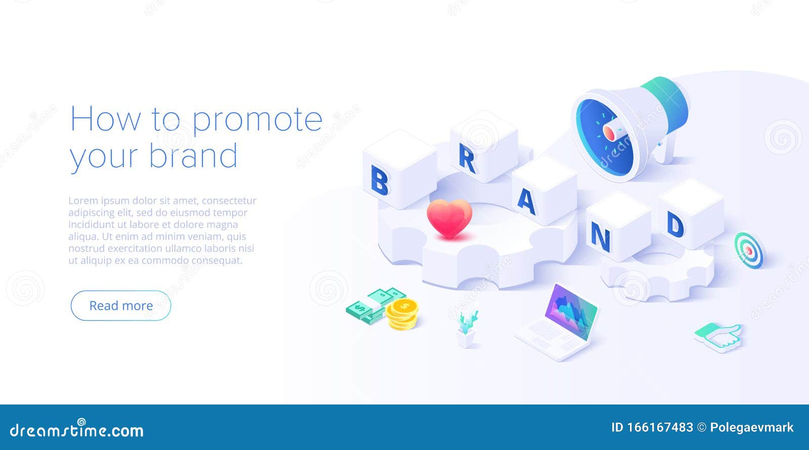 building brand strategy in isometric  . identity marketing and reputation management. brand persona creation.