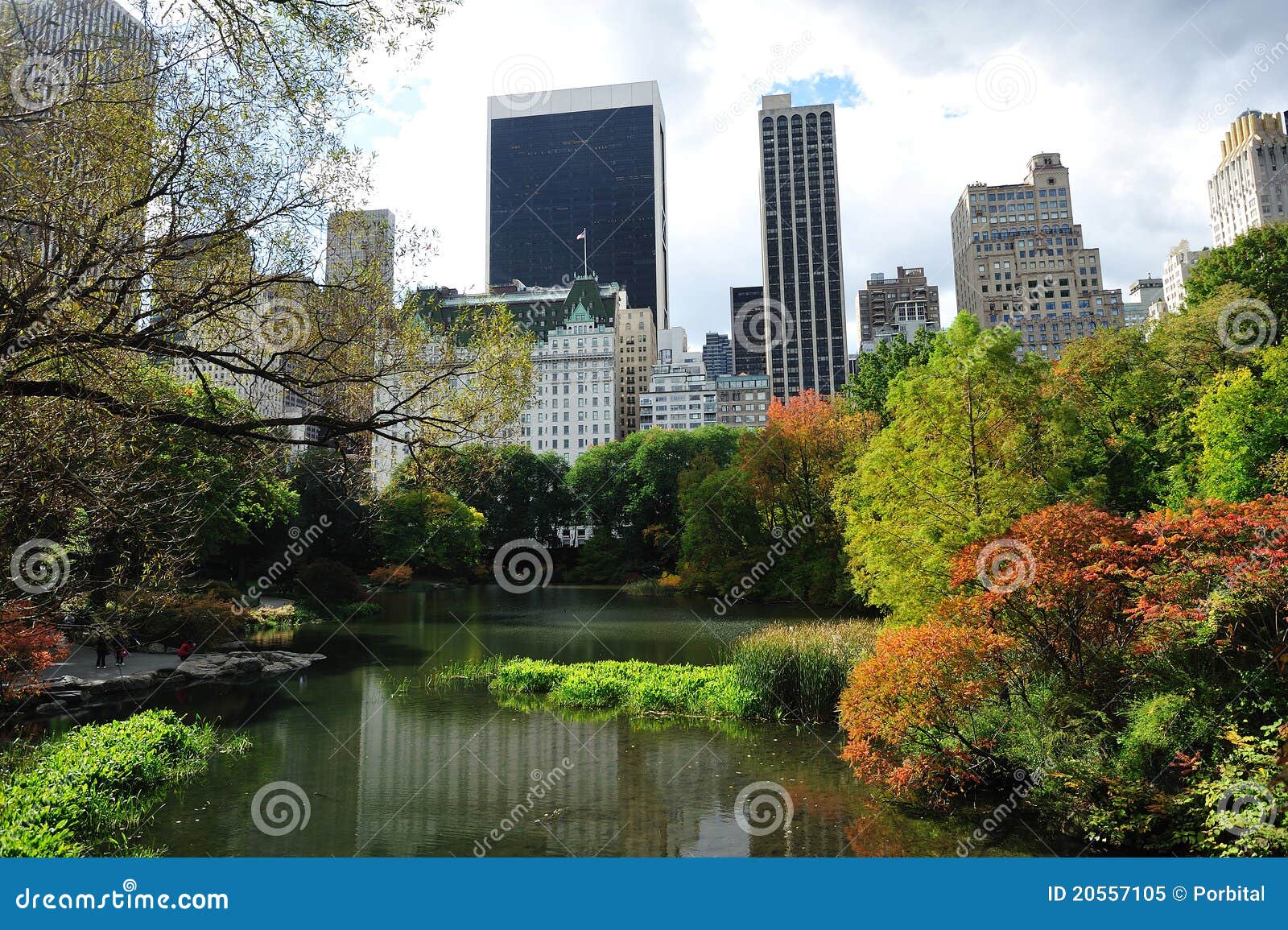 Building and central park stock image. Image of york - 20557105