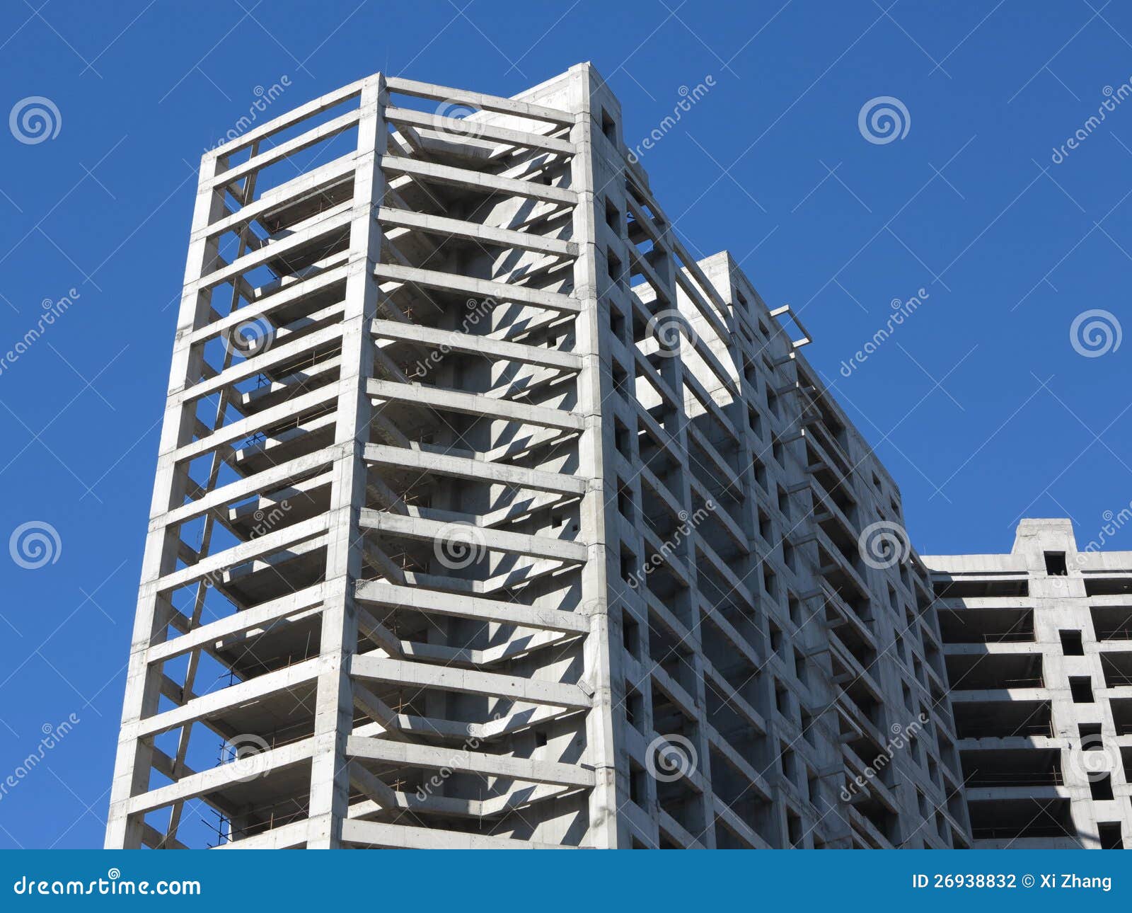 Building Concrete Structure Stock Photo - Image of office, detail: 26938832