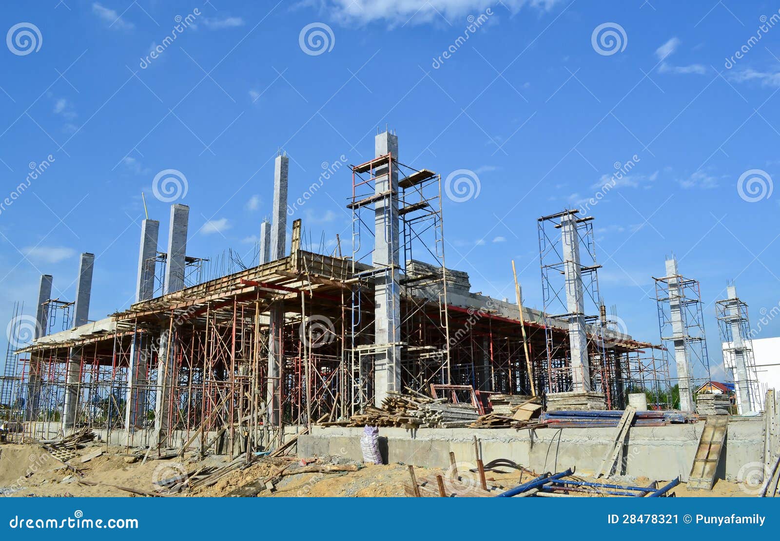 building construct site of thailand