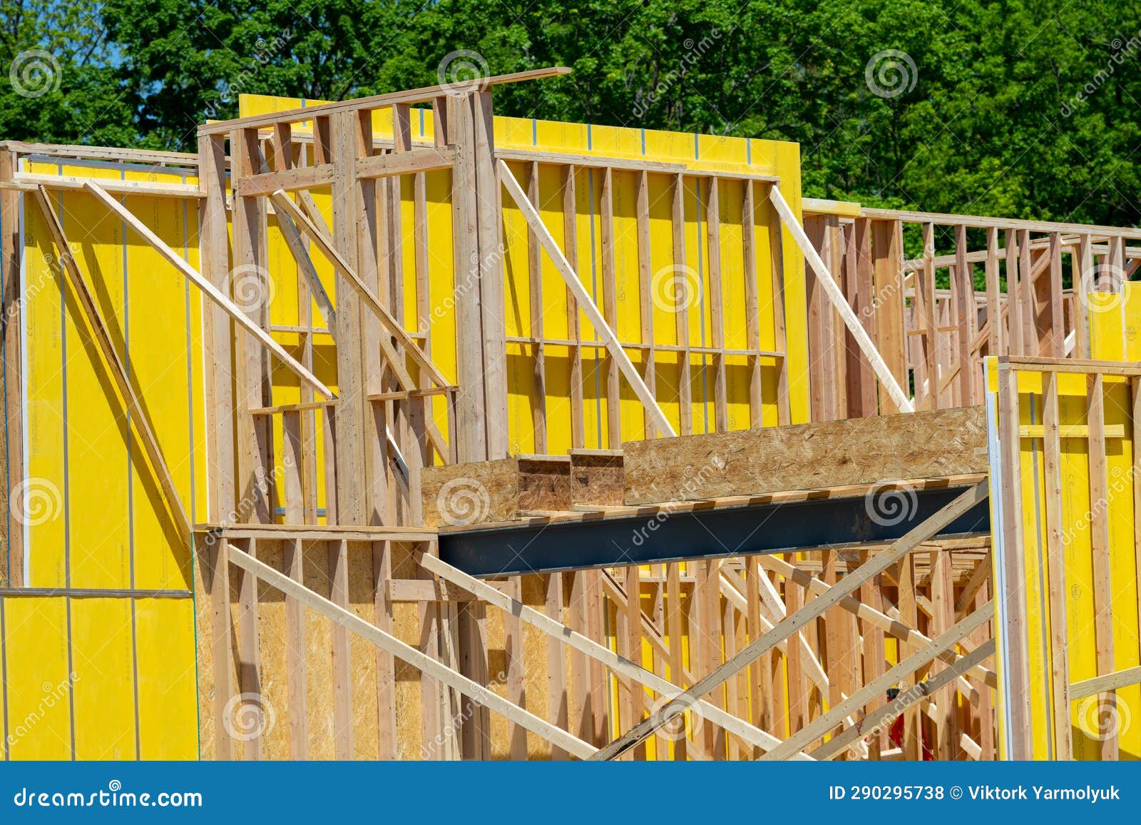 Building Construction, Wood Framing Structure at New Property