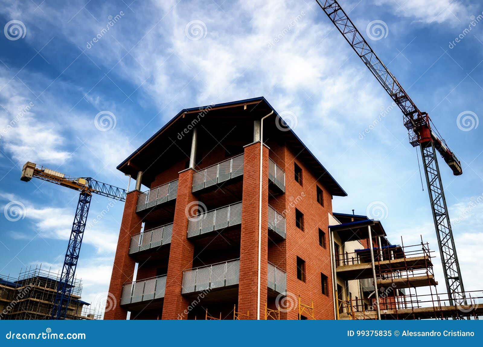 Building Construction Work Yard Stock Image Image of brick
