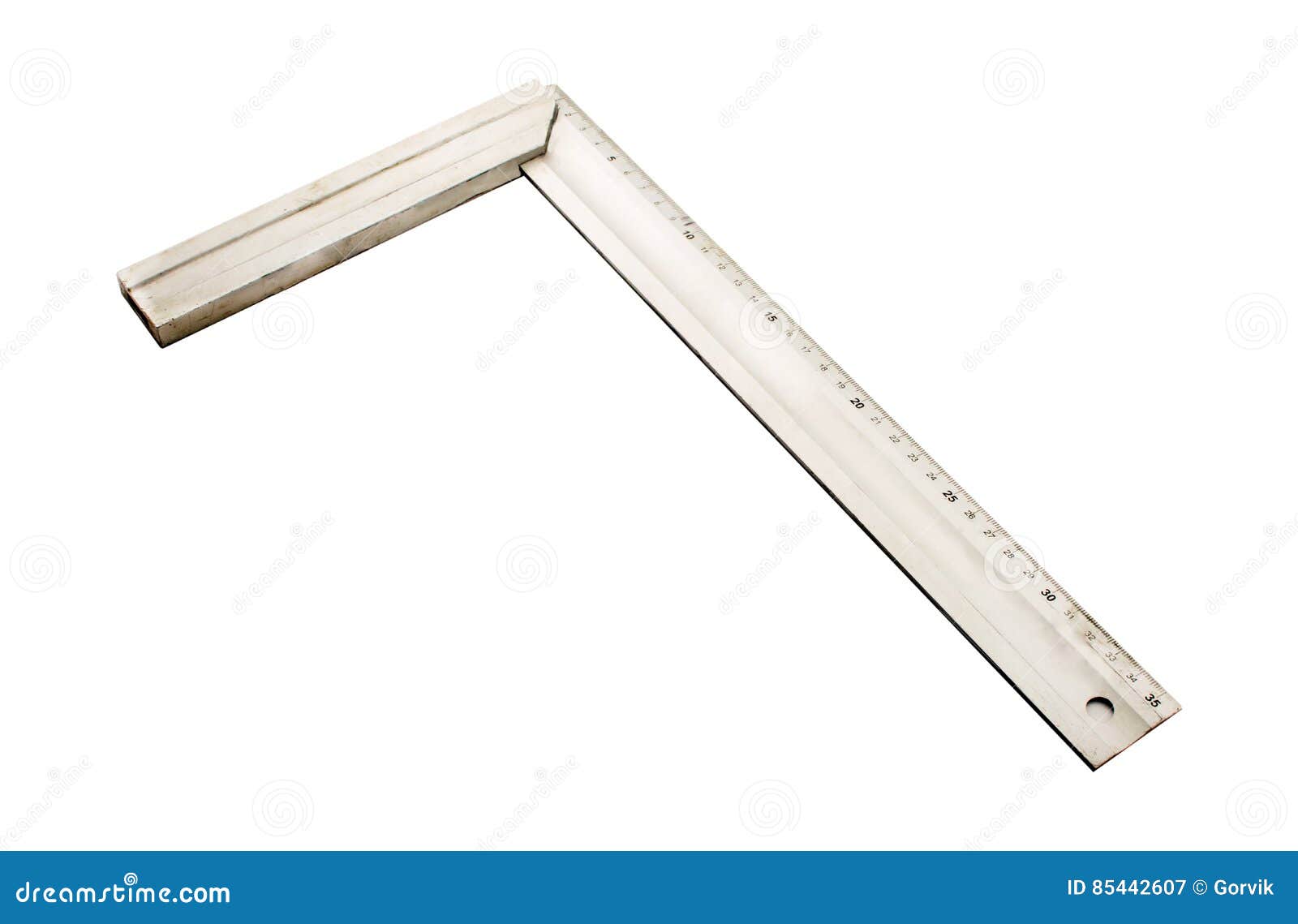 Building Corner to measure stock image. Image of tool 85442607