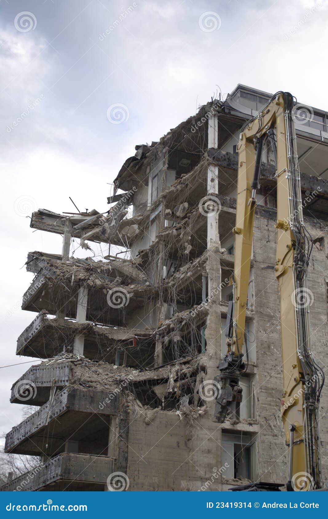Building Demolition stock photo. Image of destruction 23419314