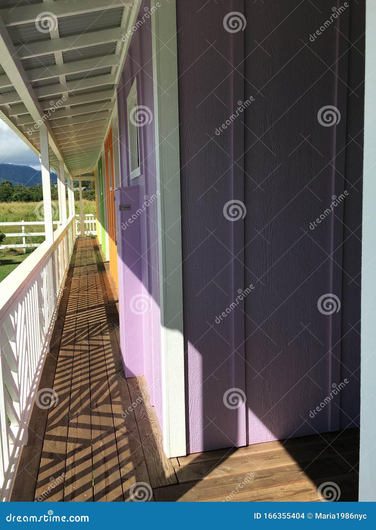 Building Doors on Kauai Island, Hawaii. Stock Photo Image of sunny