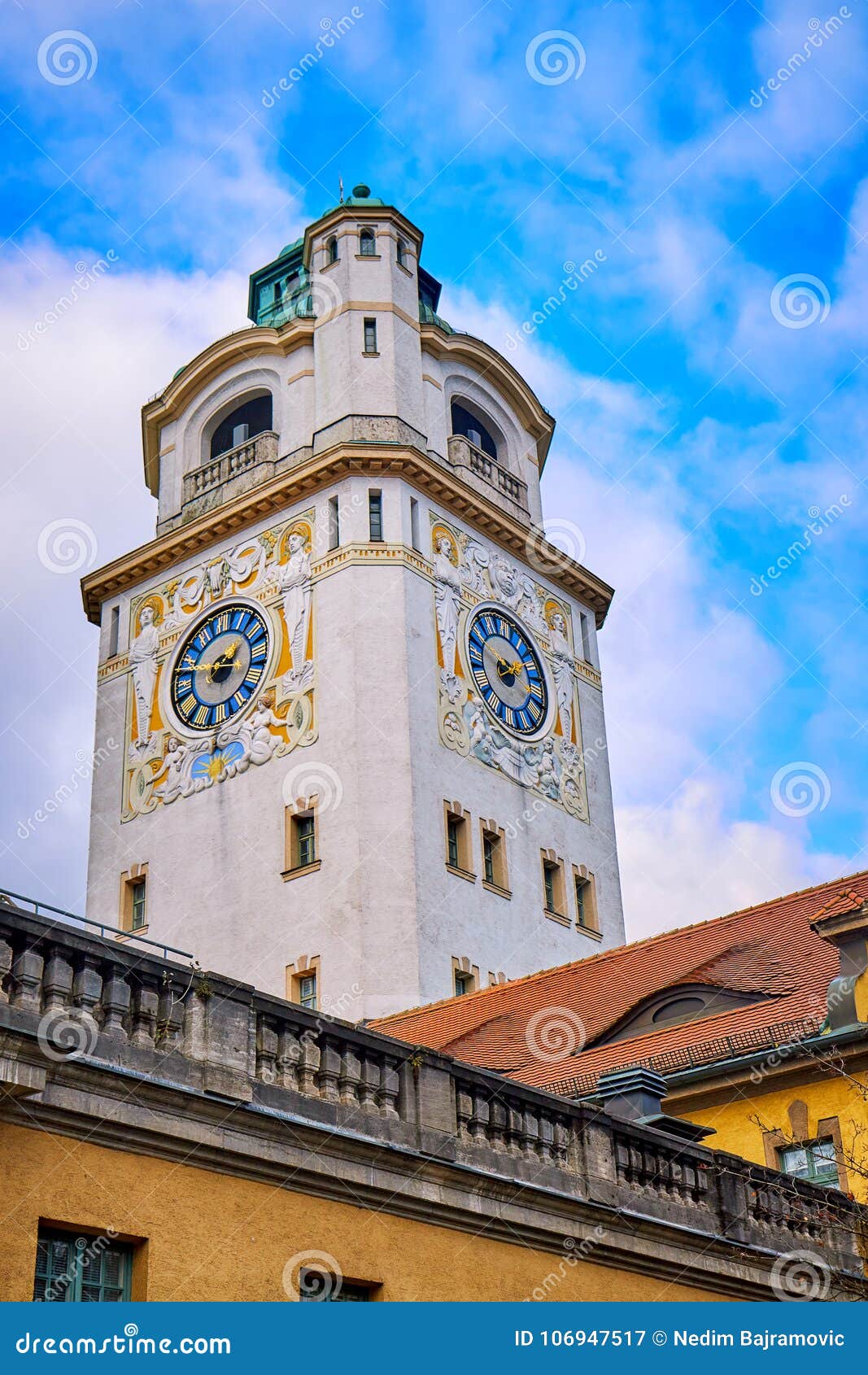Famous Public Bath and Swimming Pool in Munich Stock Image Image of