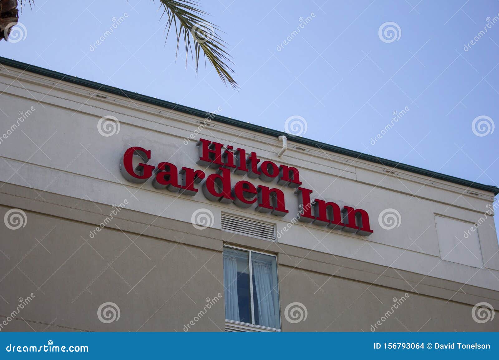 Hilton Garden Inn Hotel Sign Editorial Stock Image Image Of