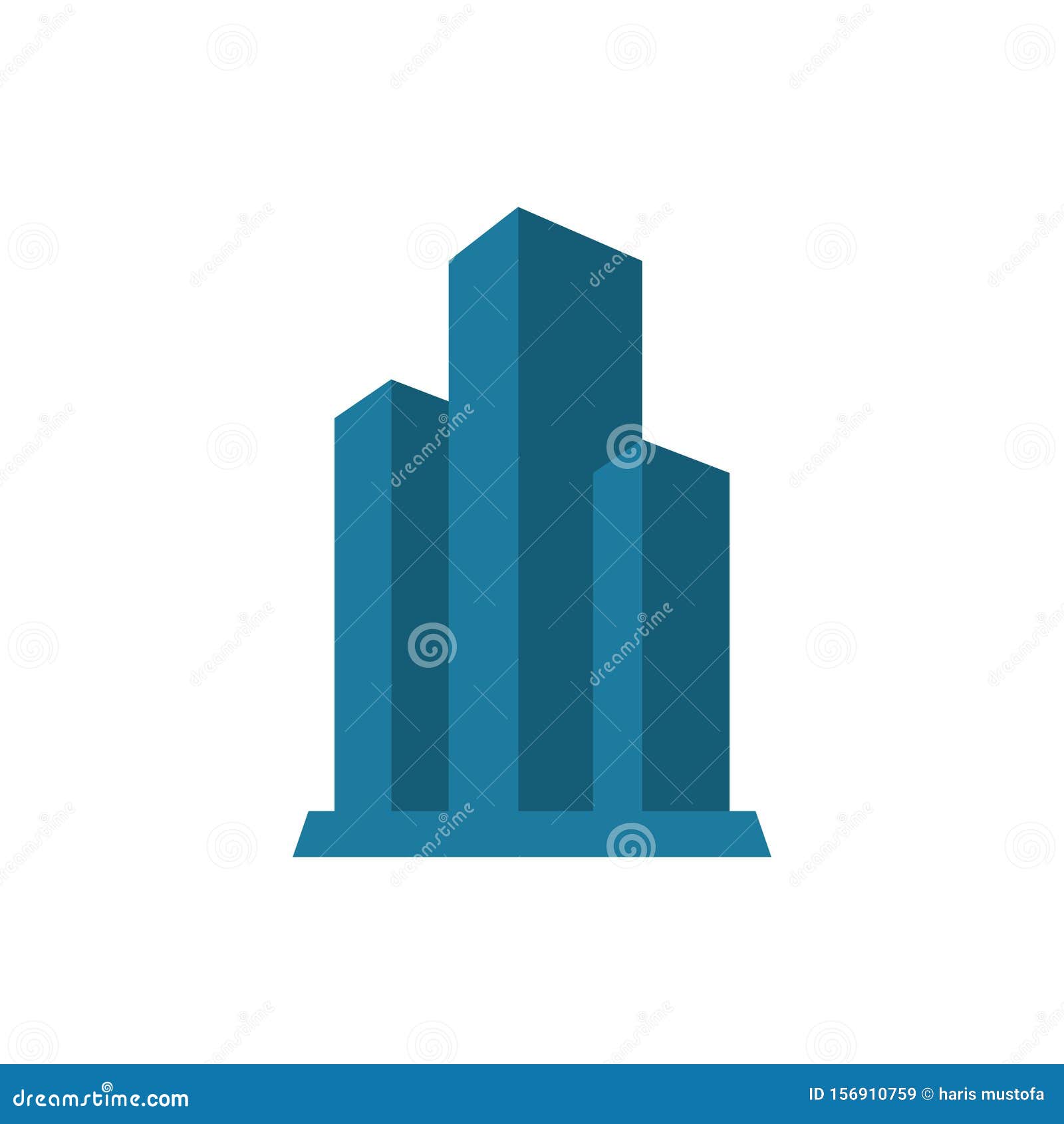Building Graphic Design Template Vector Isolated Illustration Stock