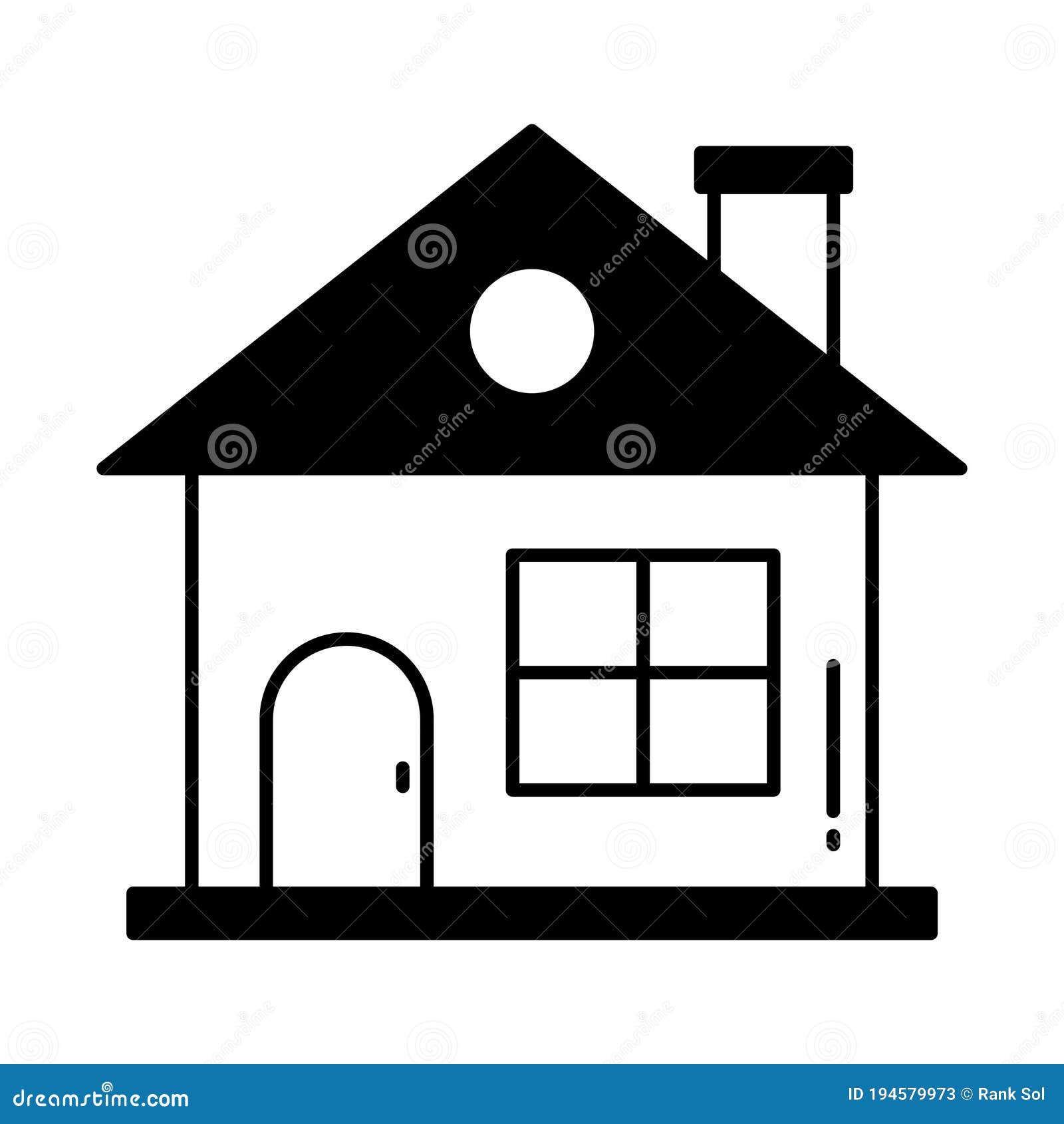 building half glyph style  icon which can easily modify or edit