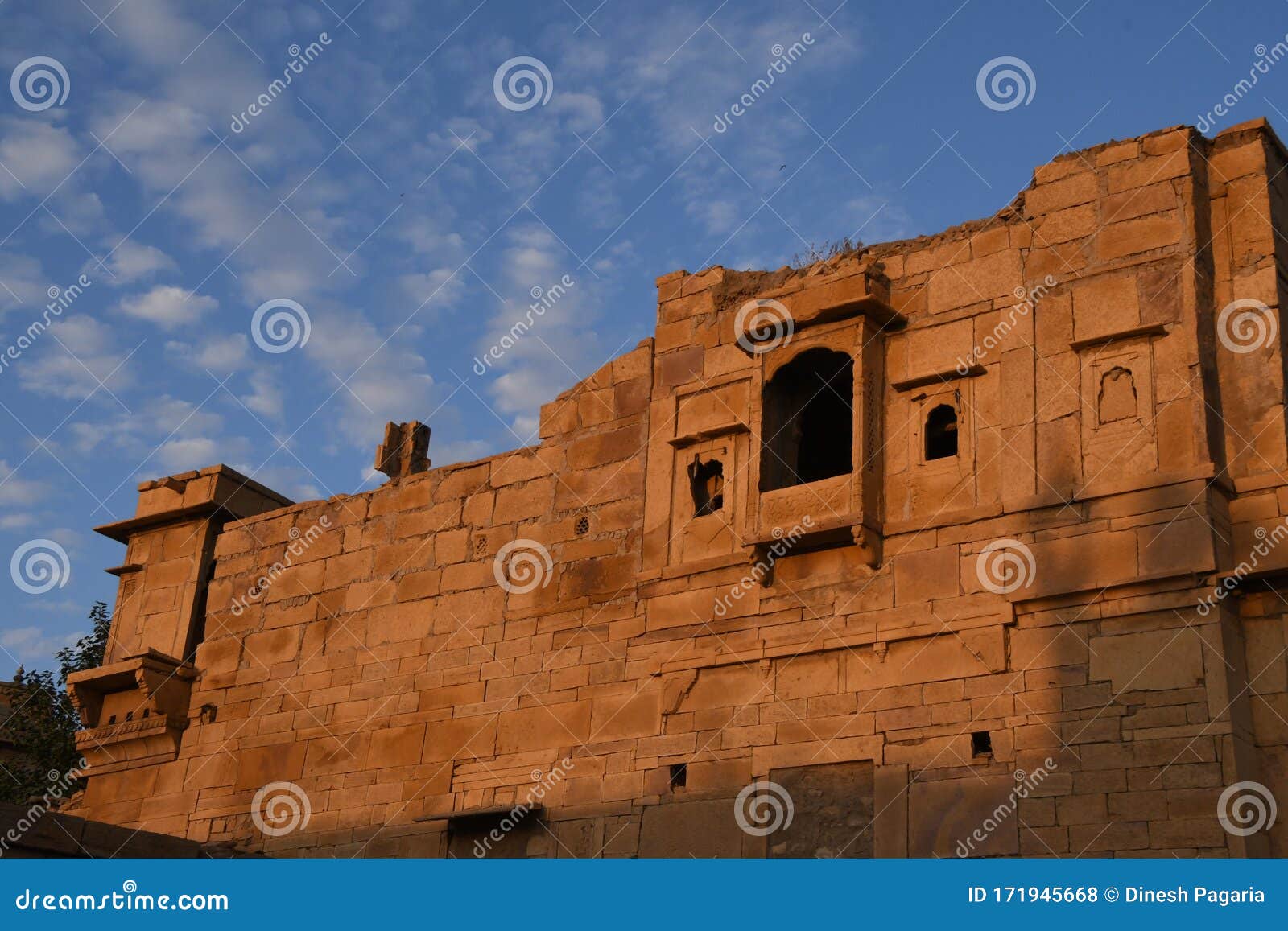 a building at jaisalmer, india