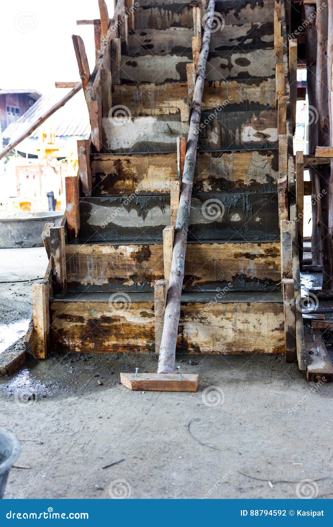 Building Ladder Concrete Staircase Stock Photo Image of steps, gray