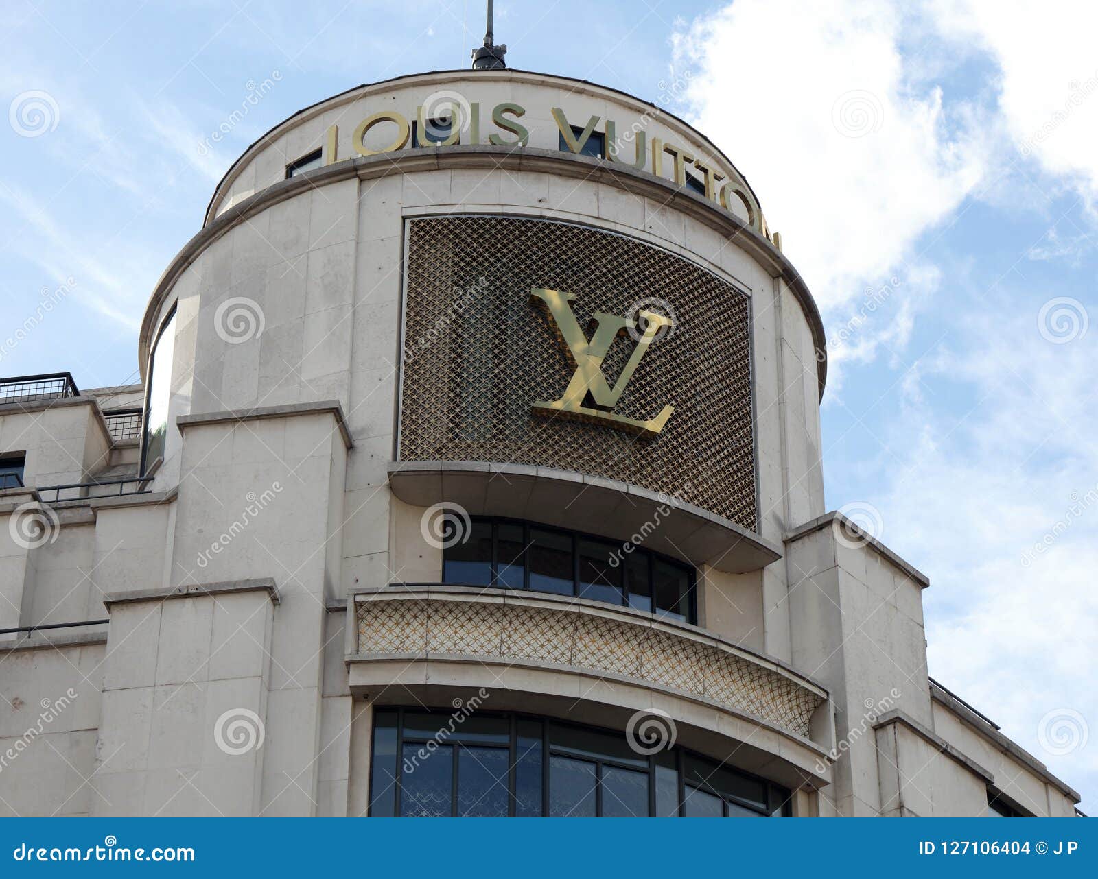 Building of Louis Vuitton in Paris Editorial Stock Image - Image