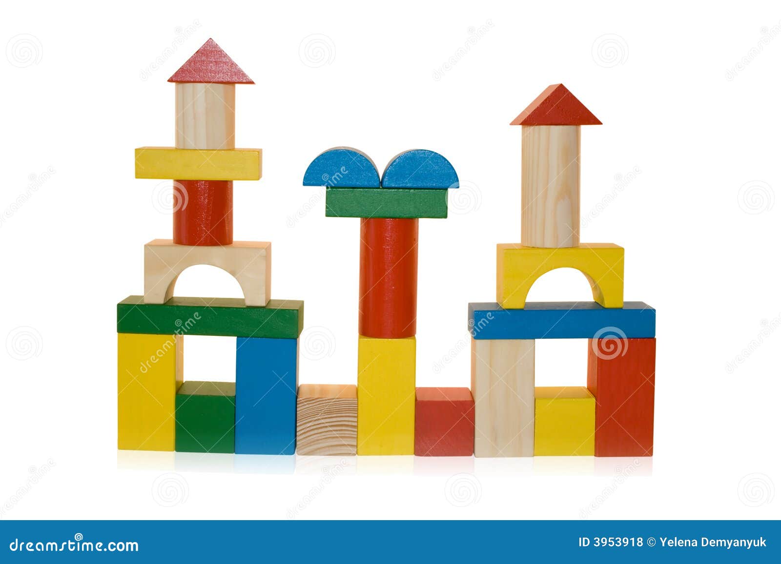 Building Made By Wooden Blocks Royalty Free Stock Photos - Image 