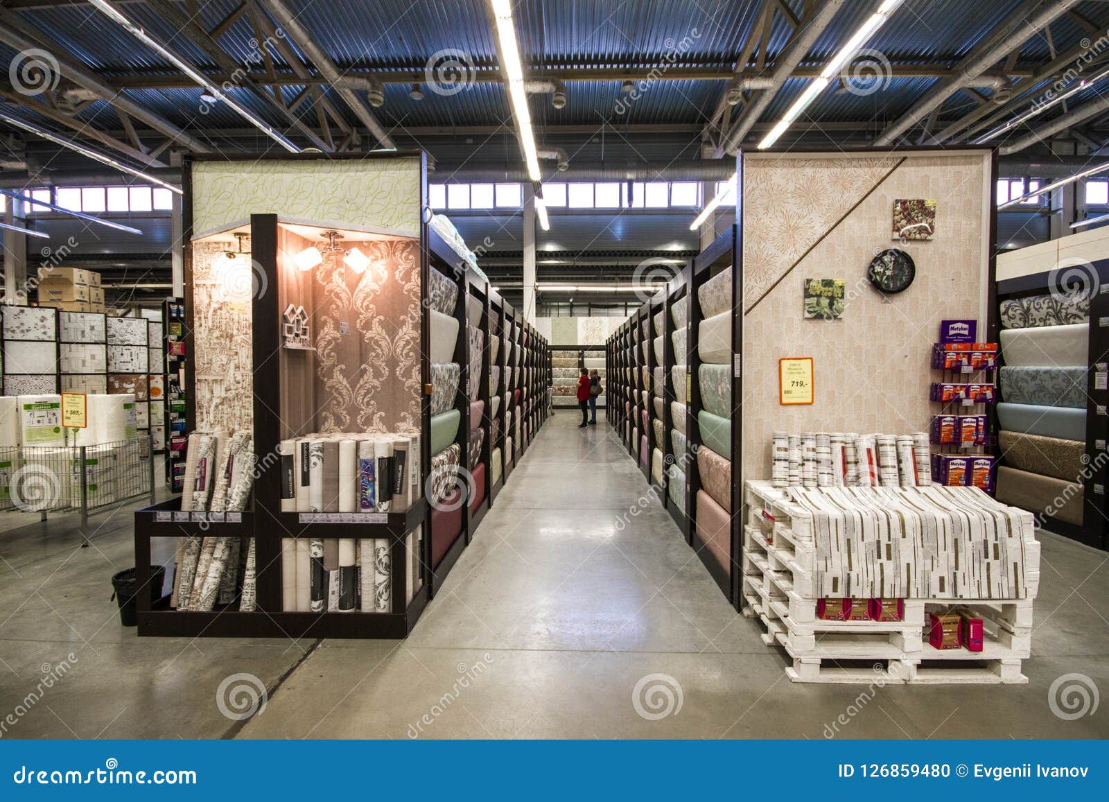 Building Materials in the Hardware Store. People are Looking for Finishing  Materials for Repairs in the House and Apartment Editorial Image - Image of  background, home: 126859480