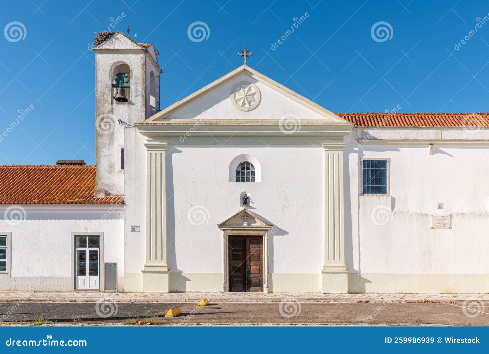 building of the municipal chamber of vendas novas in the district of evora, portugal