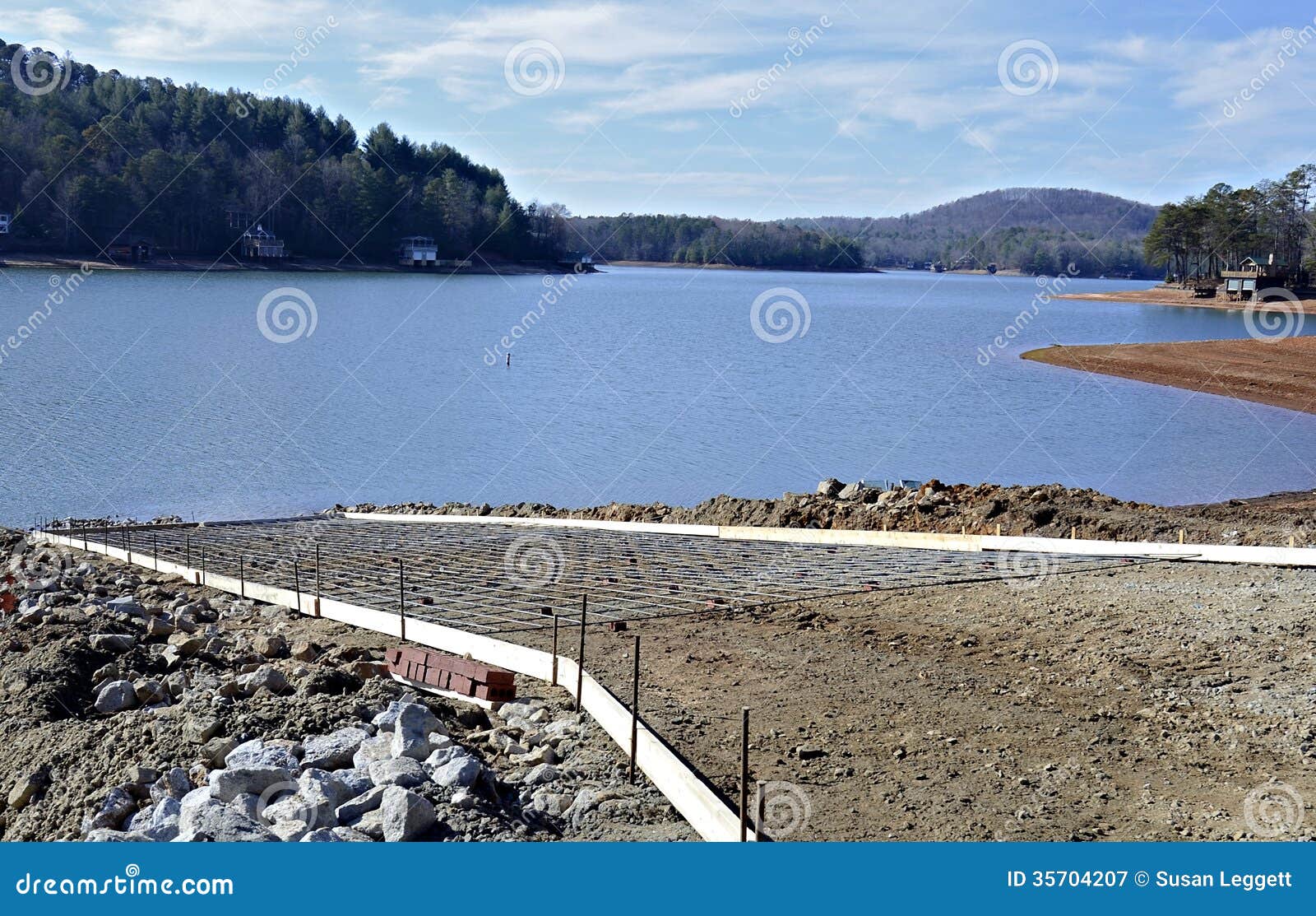 Building A New Boat Ramp Royalty Free Stock Photography ...