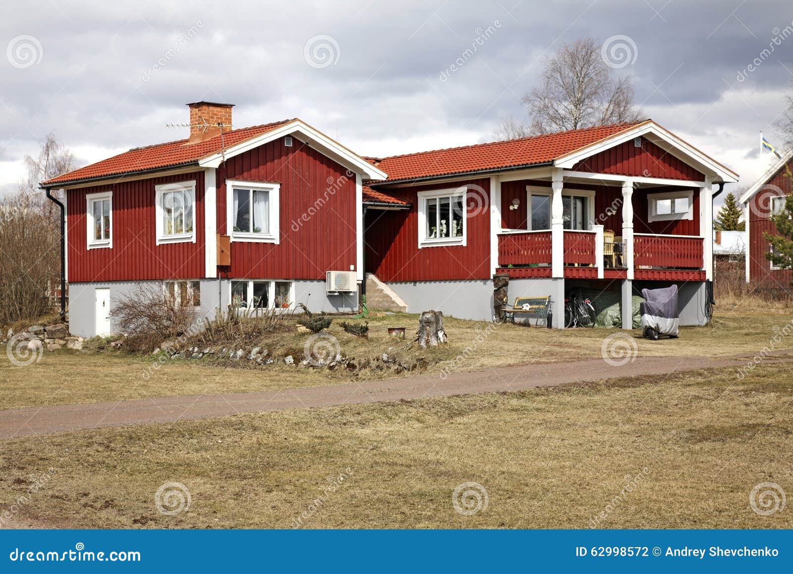building in nusnas. dalarna county. sweden