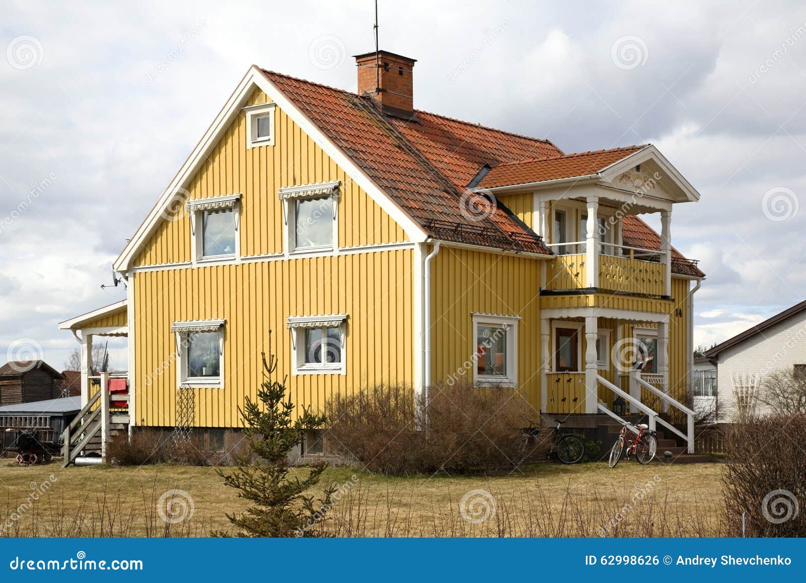 building in nusnas. dalarna county. sweden
