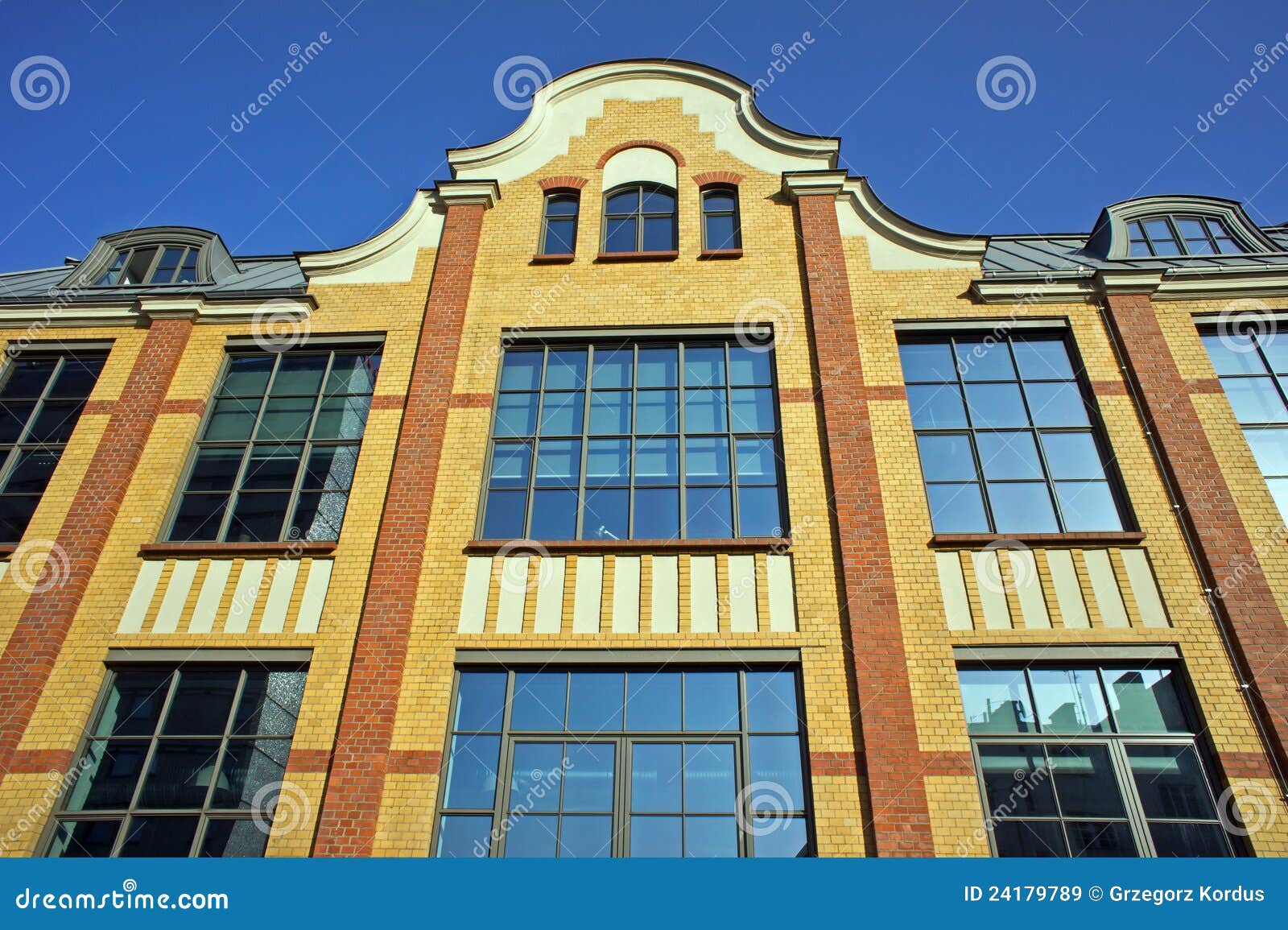 Building of Old Printing House in Poznan Stock Image Image of facade